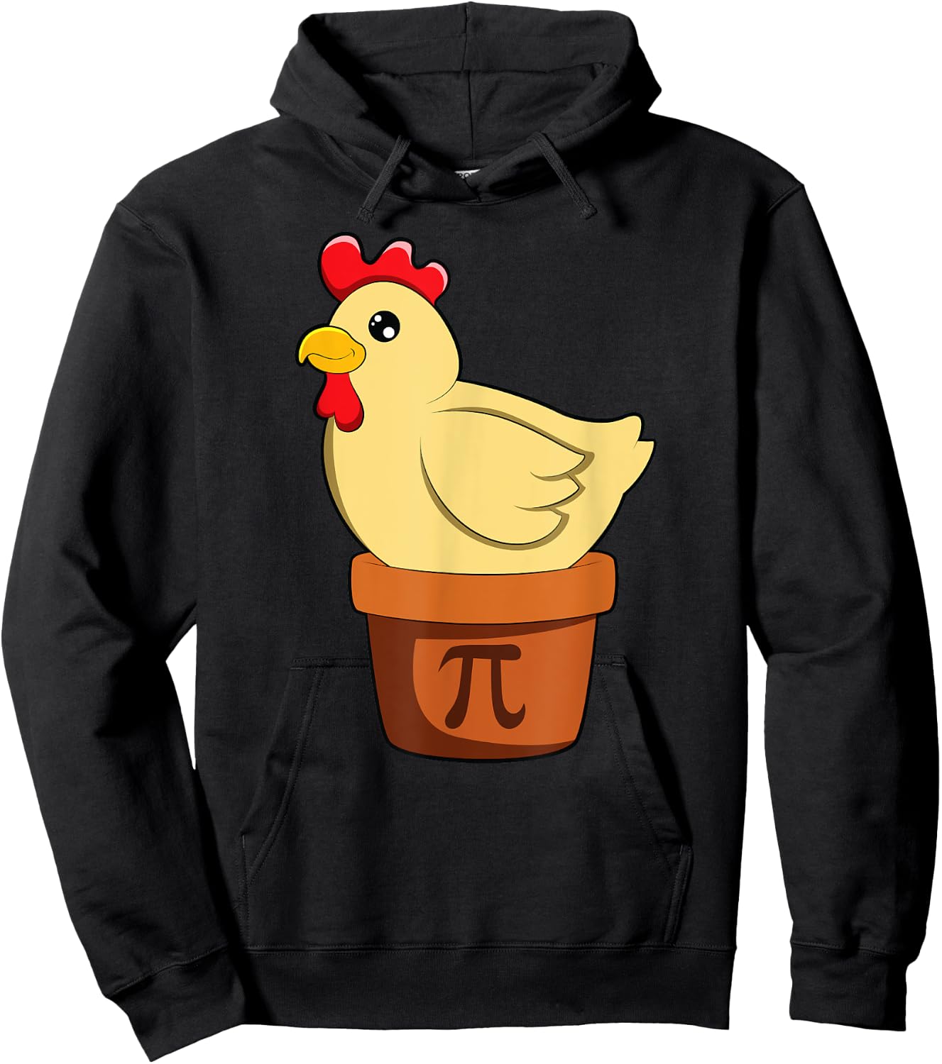 Chicken Pot PI Day Men Women Kids Math Hoodie - Hoodie | Black
