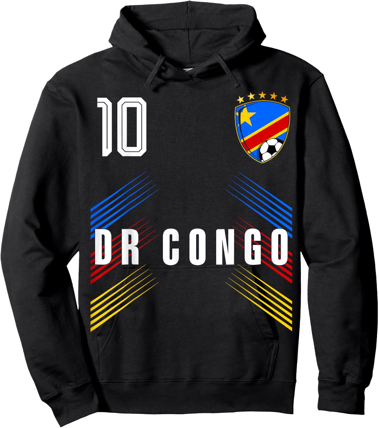 DR Congo Flag Congolese Pride Lovers Hoodie - Hoodie | Black