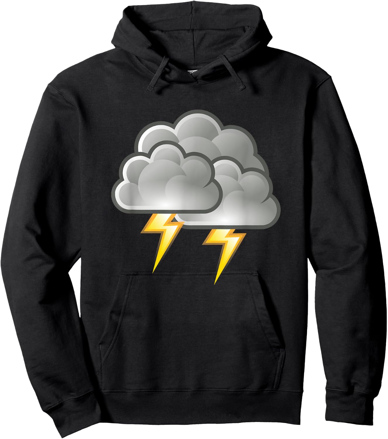 Clouds With Lightning Halloween Costume Funny Halloween Hoodie - Hoodie | Black