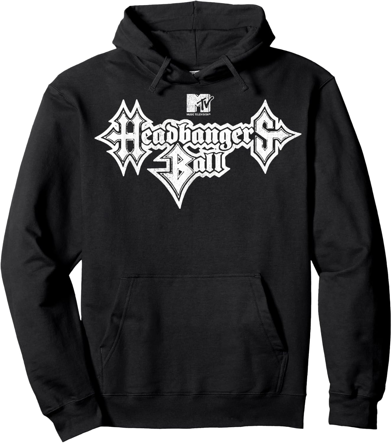 MTV Headbangers Ball Outline Logo Hoodie - Hoodie | Black