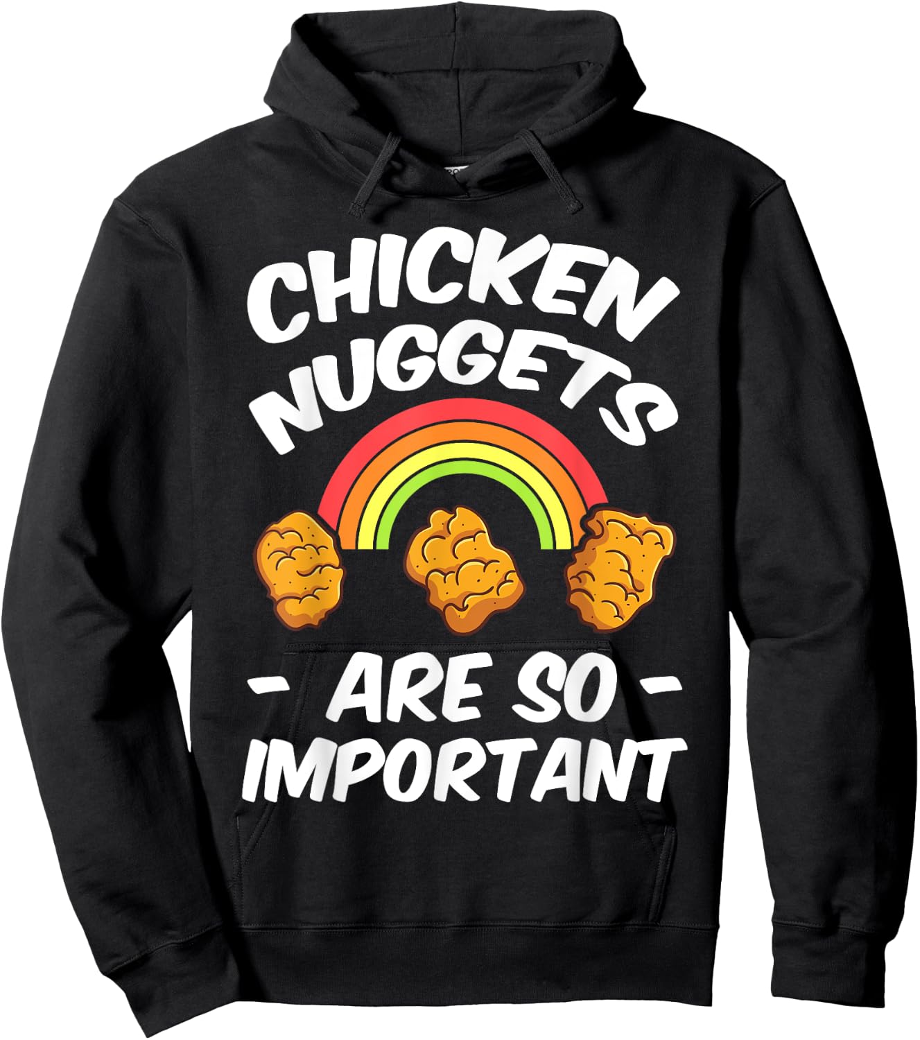 Chicken Nugget Fans Nug Eaters Fast Food Lovers Foodie Hoodie - Hoodie | Black