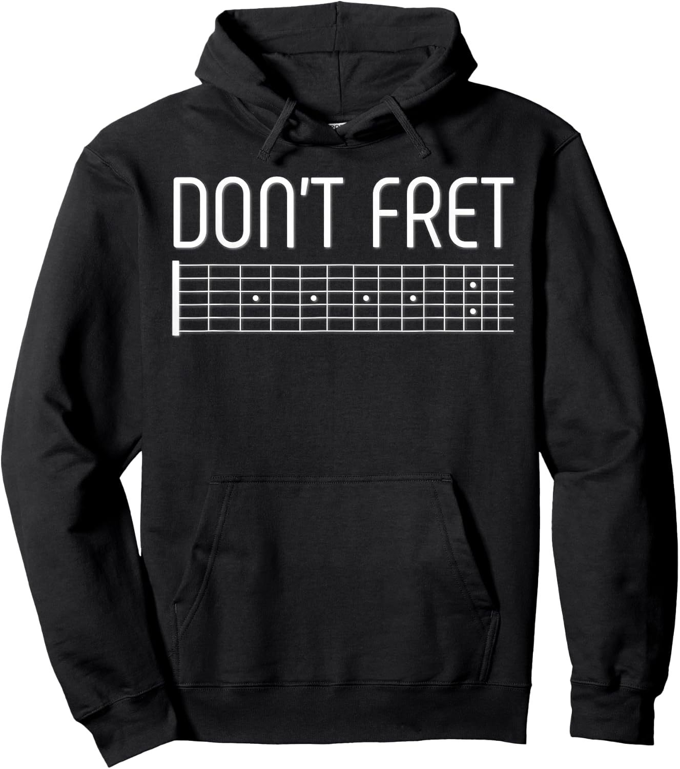 Guitar Shirt Don't Fret Hoodie - Hoodie | Black