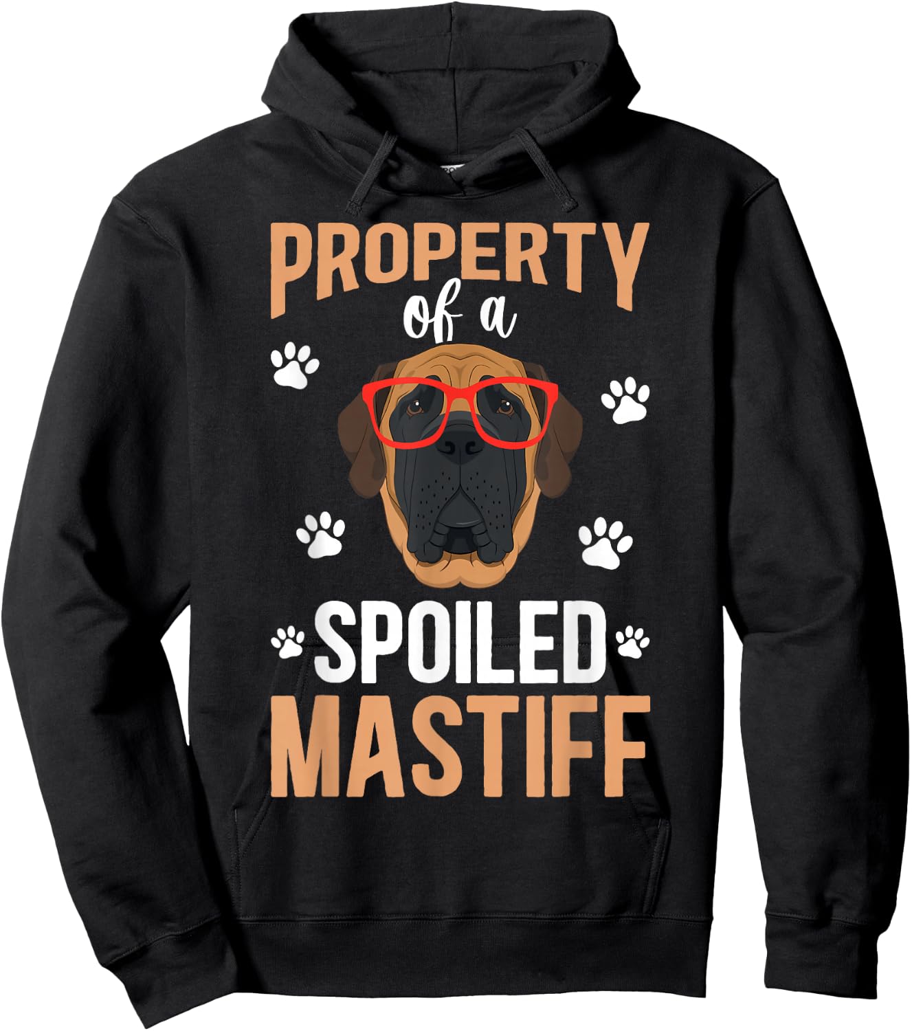 Spoiled English Mastiff Owner English Mastiff Mom Hoodie - Hoodie | Black