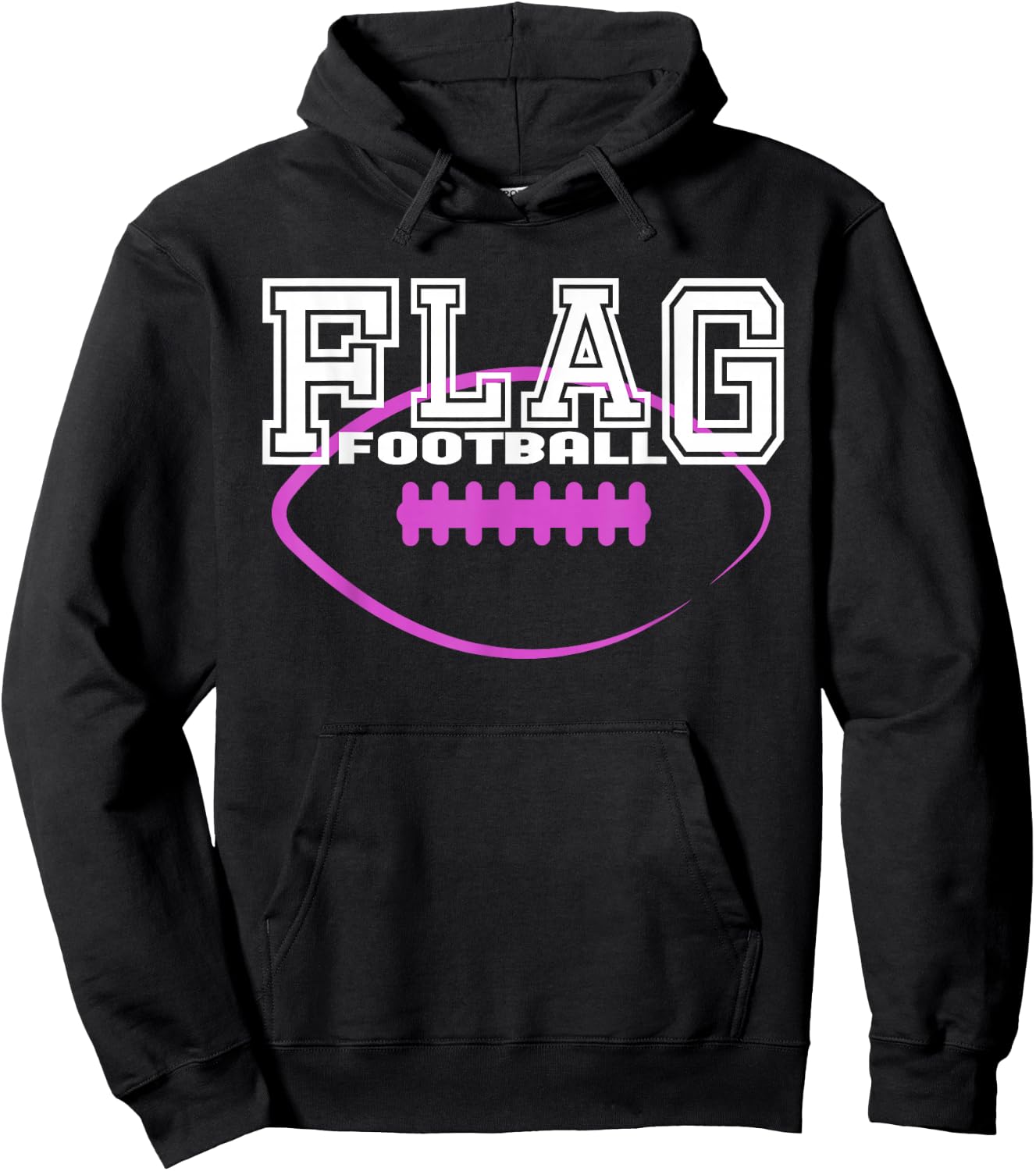 Flag Football Girls' Team Players Hoodie - Hoodie | Black