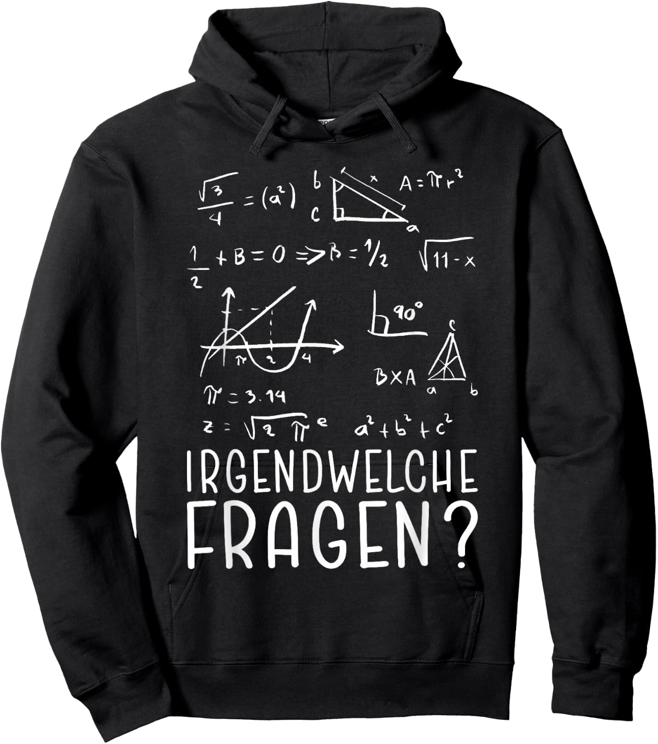 Funny Math Teacher Geometry Formula Math Teacher Saying , black Hoodie - Hoodie | Black