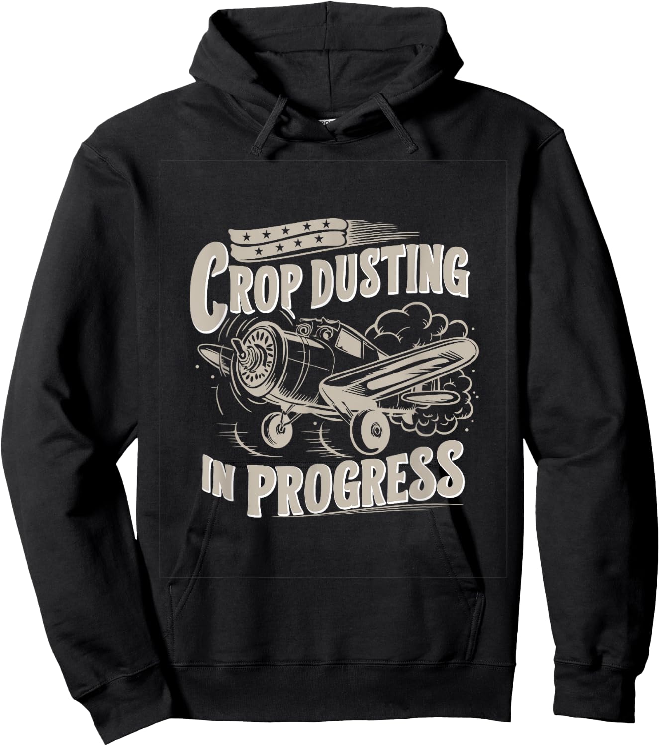 Crop Dusting in Progress Farting, Crop Duster Sarcasm Hoodie - Hoodie | Black