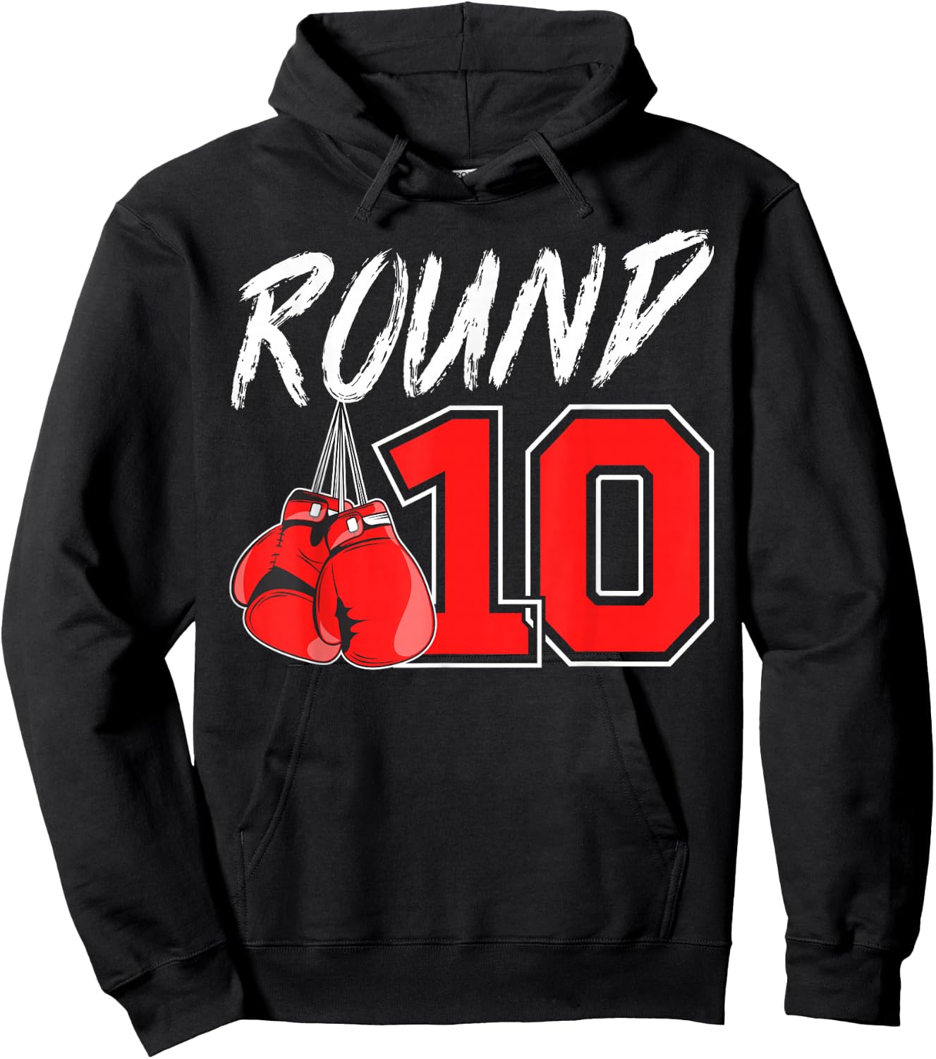 10th Birthday Boxing Boy 10 Year Old Boxer Bday Party Hoodie - Hoodie | Black