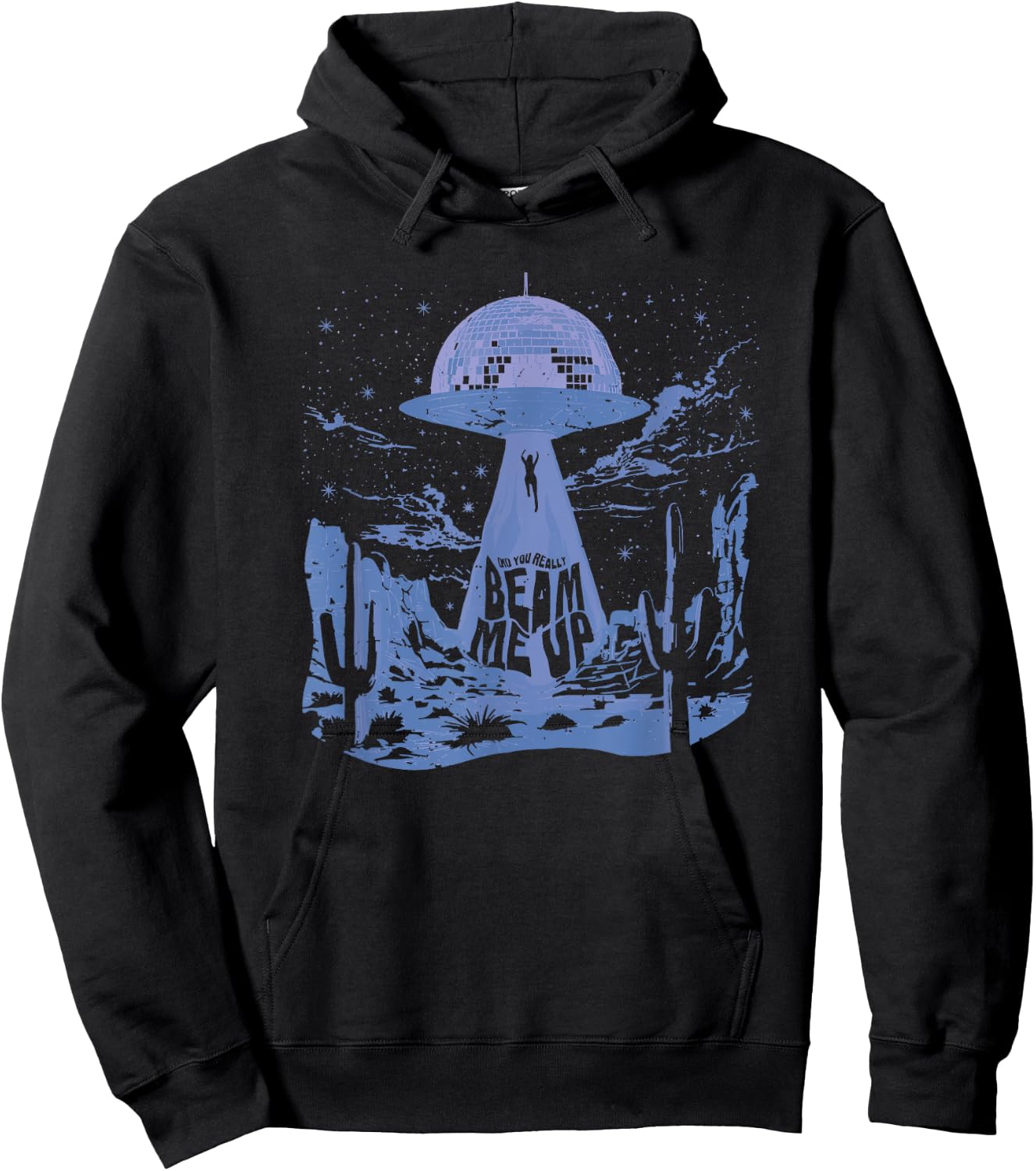 Did you really beam me up down bad Hoodie - Hoodie | Black