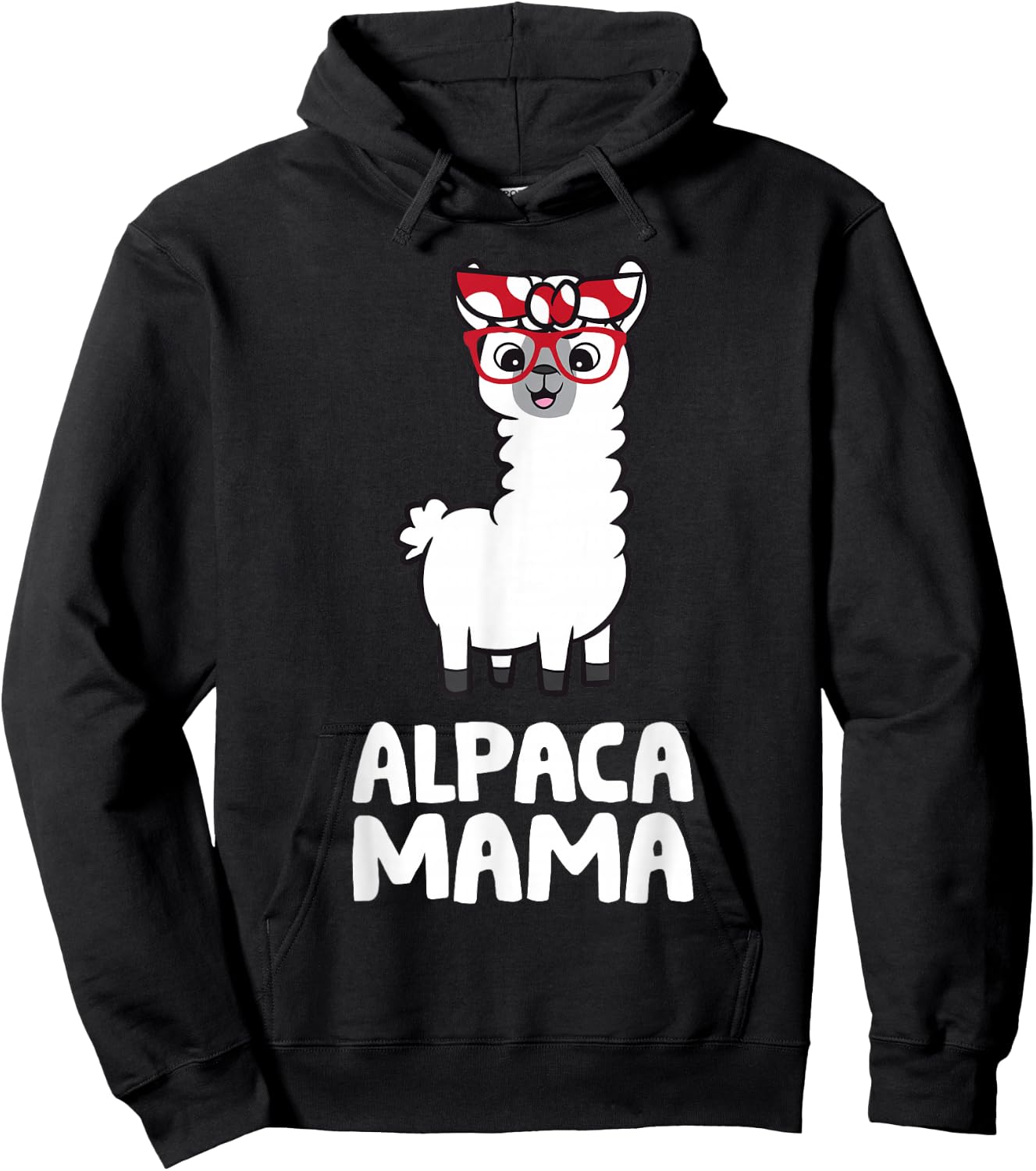 Alpaca Mom Female Alpaca Breeder Cute Alpaca Mama Hoodie - Hoodie | Black
