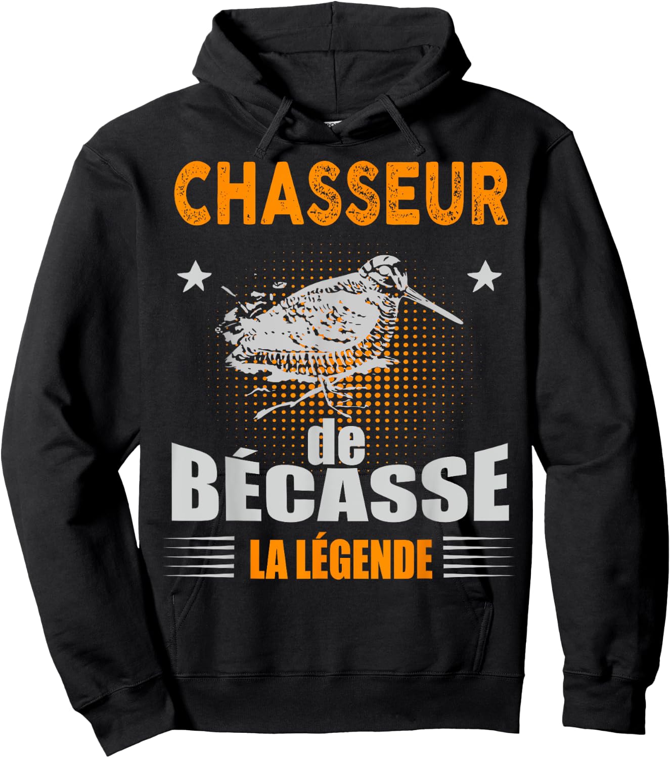 Becasse Hunter The Legend Man Hunting Snipe Game , Black, S Hoodie - Hoodie | Black