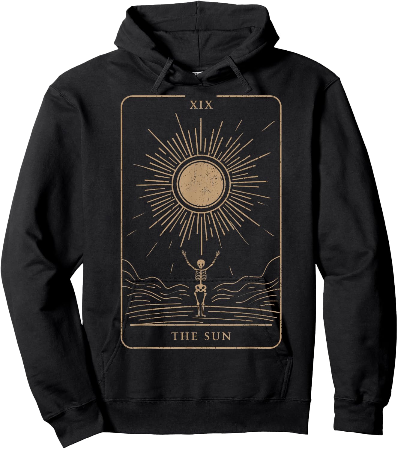Spiritual Tarot Card Mystical Edgy Esoteric Streetwear , black Hoodie - Hoodie | Black