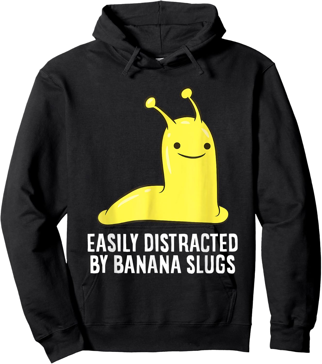 Easily Distracted By Banana Slugs Gift Hoodie - Hoodie | Black