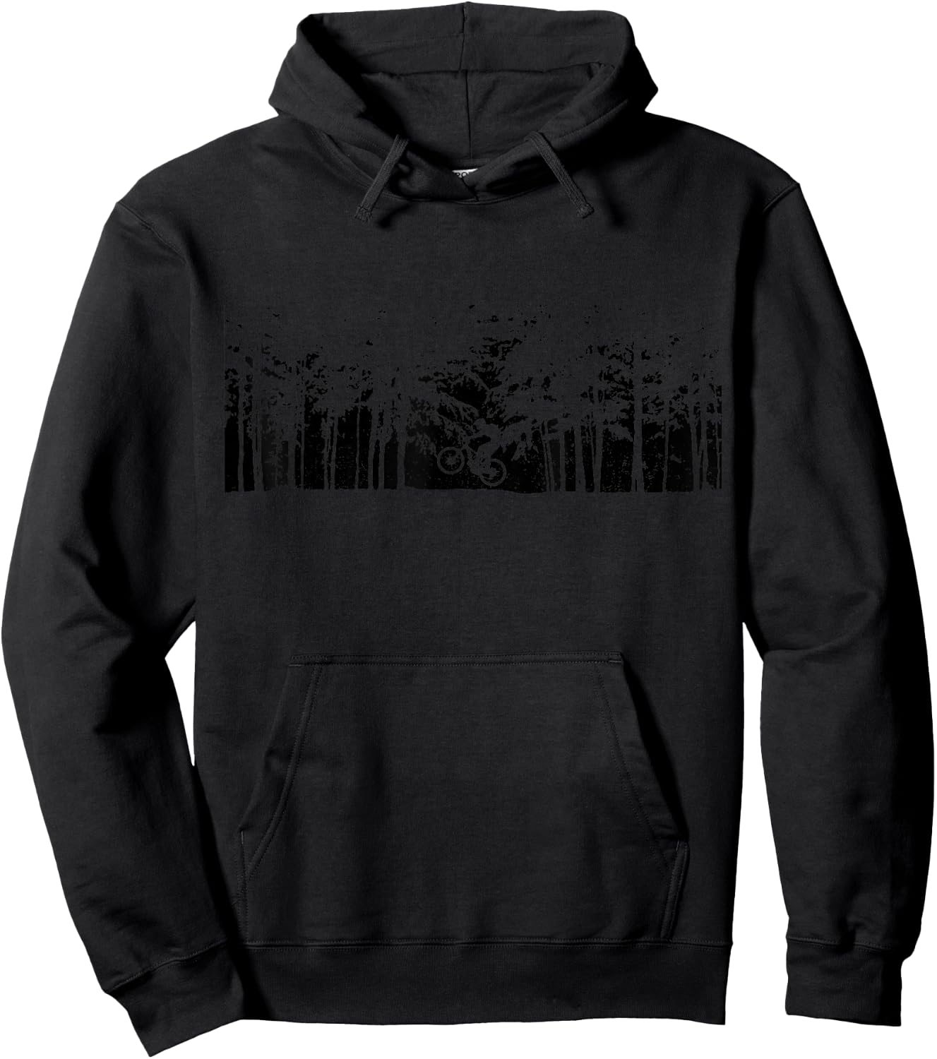 Mountain Bike Forest MTB Biking Downhill Mountain Bike Hoodie - Hoodie | Black
