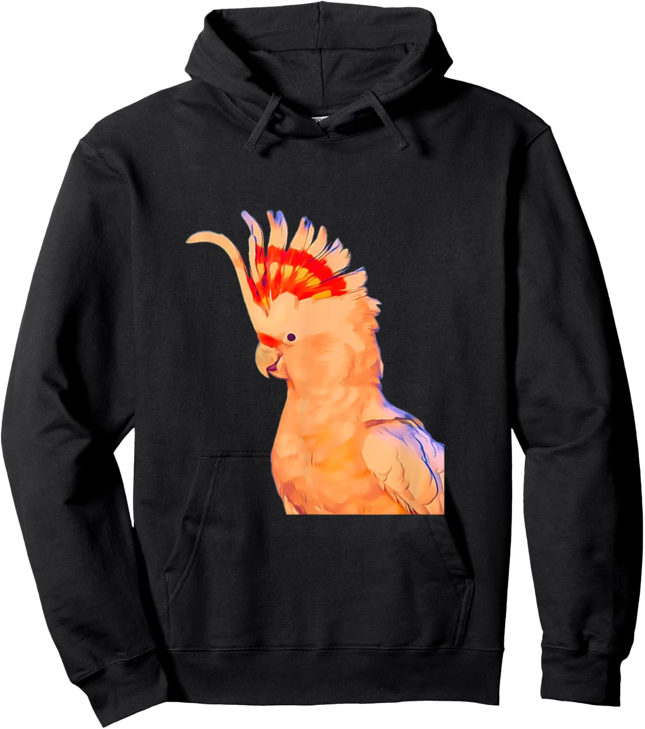 Major Mitchell's Cockatoo Birds parrot Hoodie - Hoodie | Black