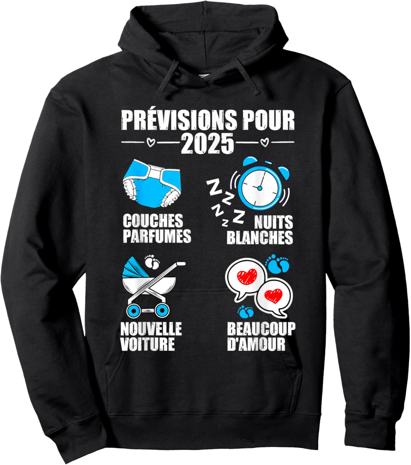 Man soon dad 2025 Announcement Humor, gift future dad 2025 , Black, S Hoodie - Hoodie | Black