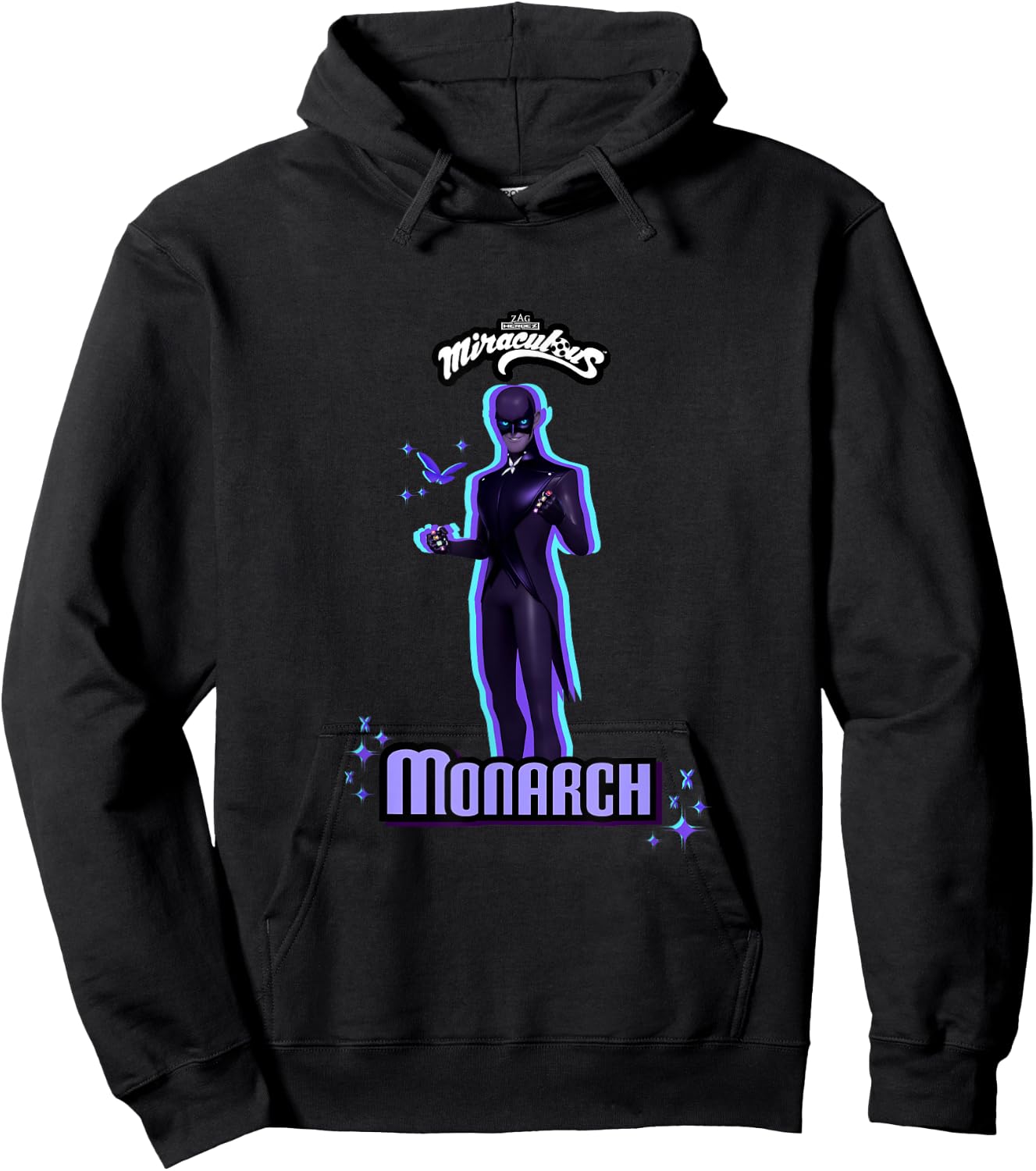 Miraculous Ladybug Villains Collection Monarch 2 Hoodie - Hoodie | Black