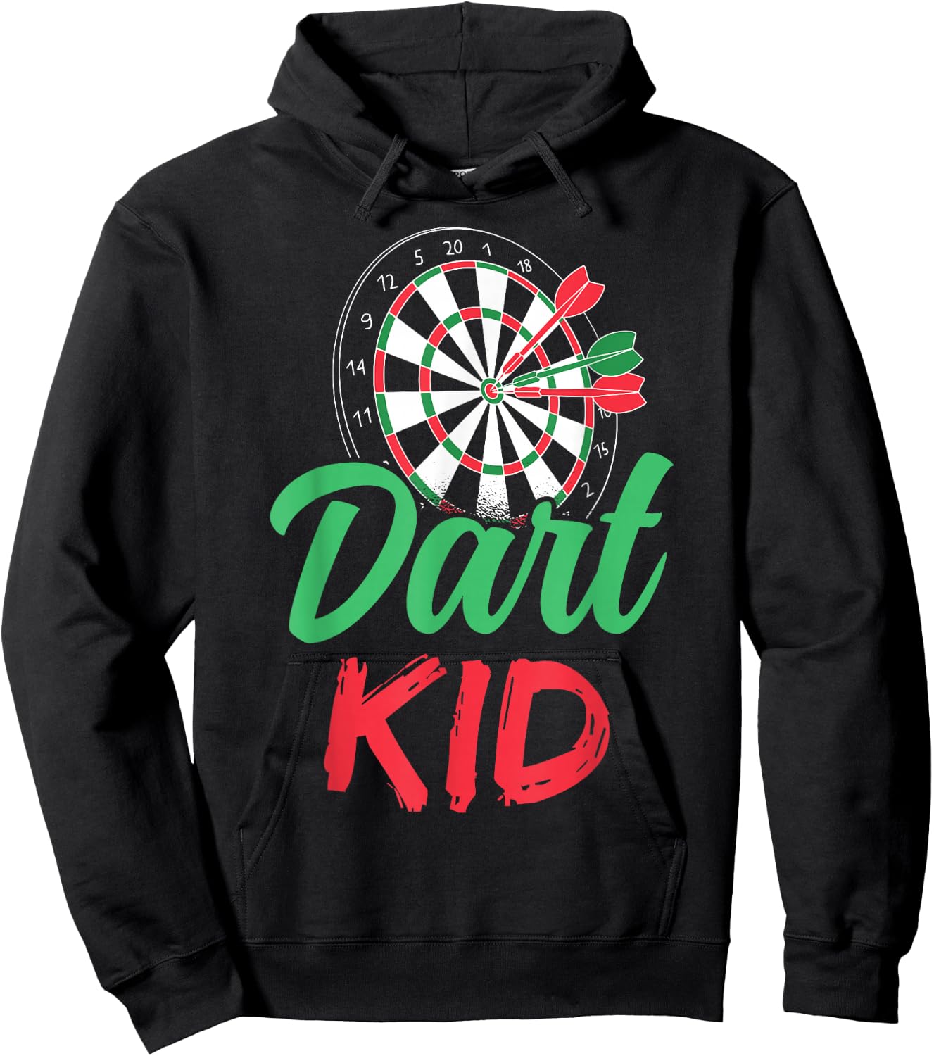 Dart Kid, Cute Hobby for Dart Player , black Hoodie - Hoodie | Black