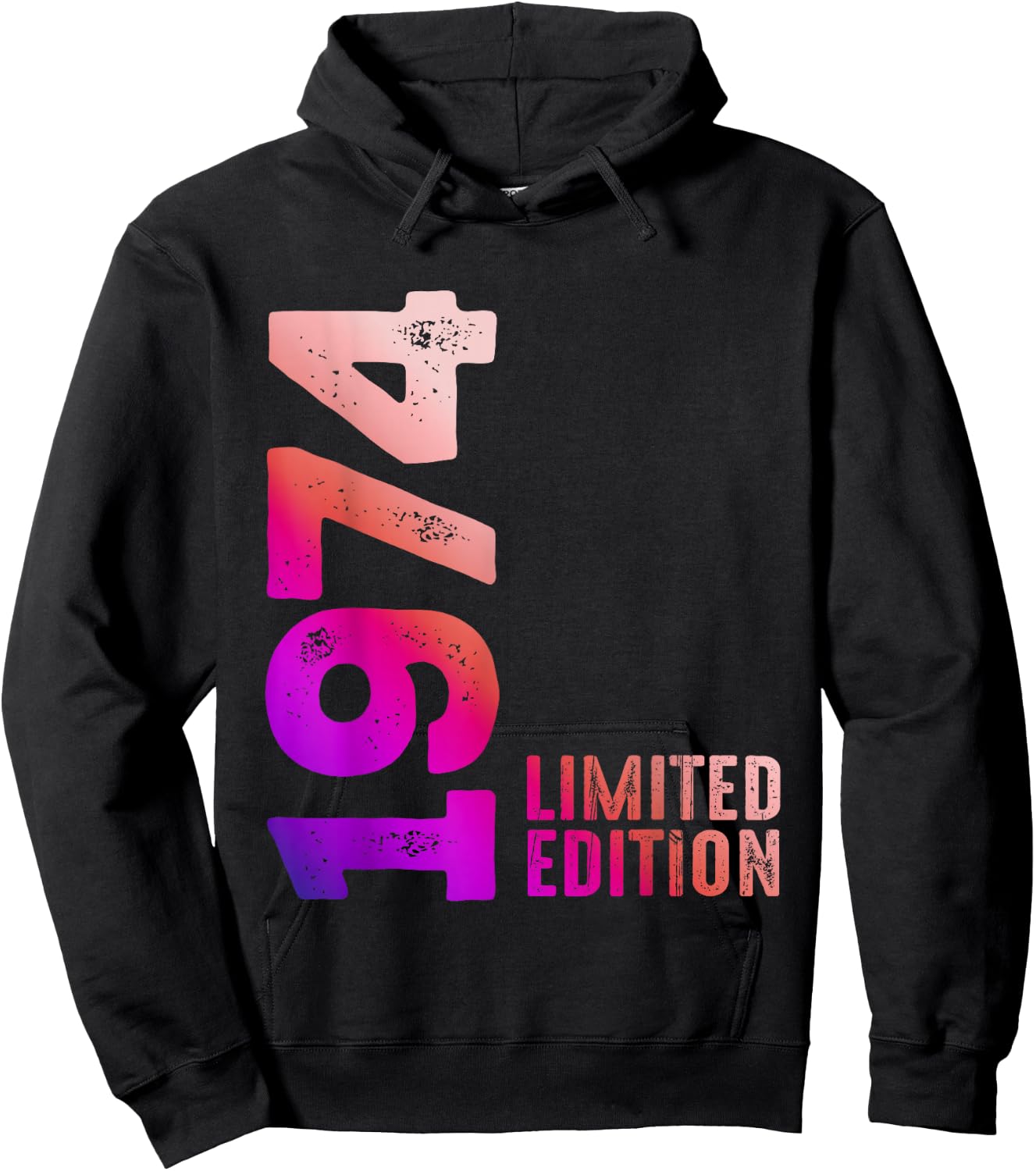 1974 Limited Edition 1974 Birthday Gift , Black, S Hoodie - Hoodie | Black