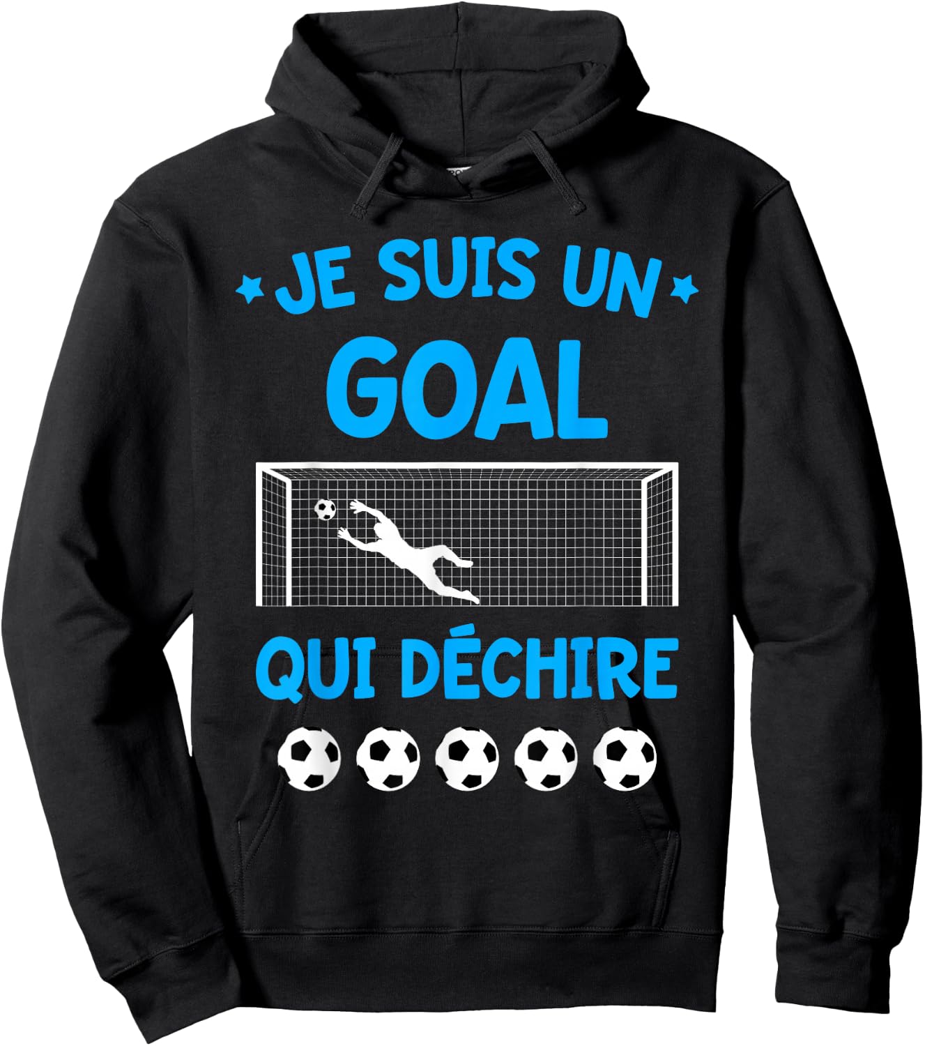 Humour Goal Gardien de But Football Team Sport Hoodie - Hoodie | Black