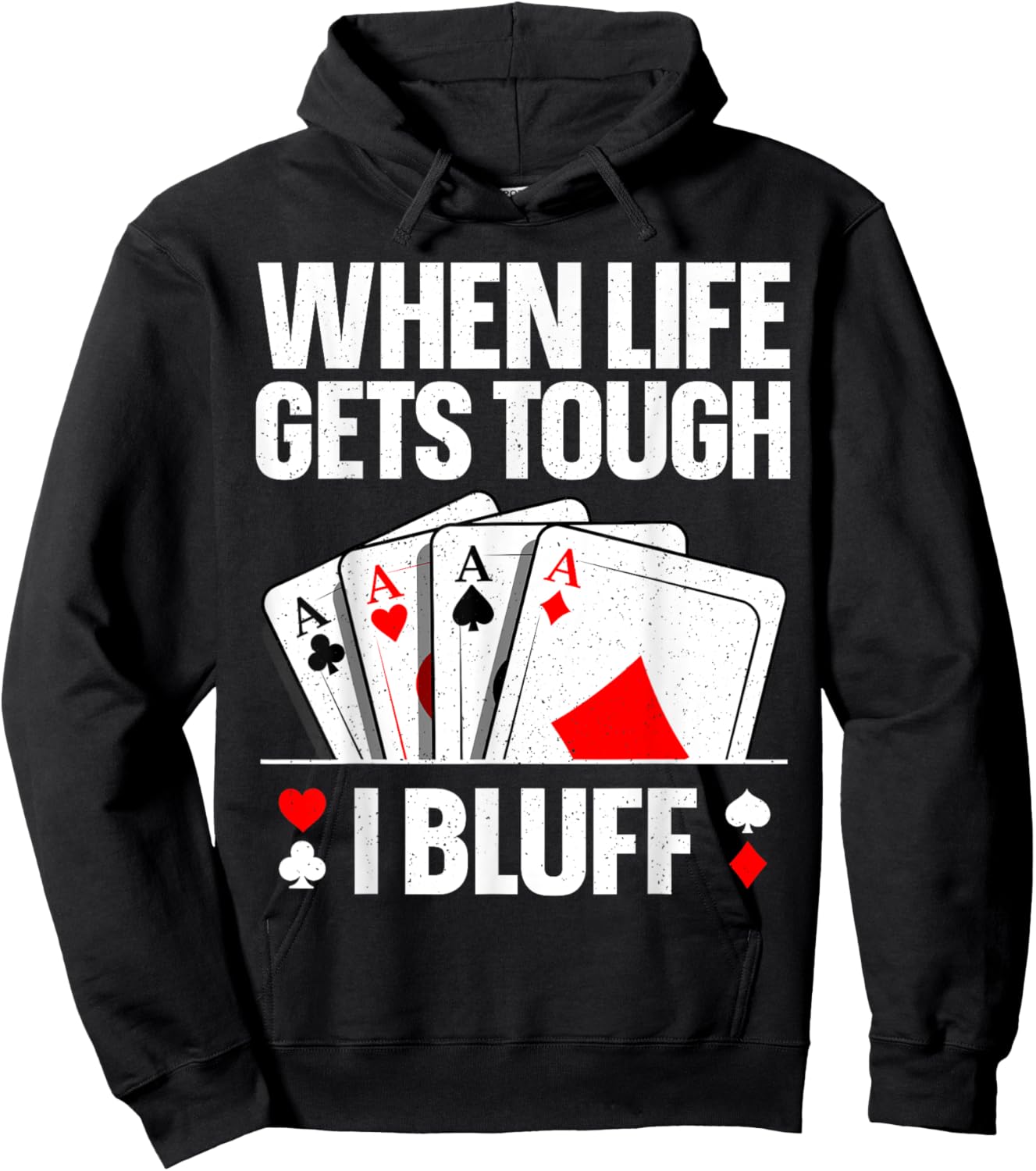 Poker Design Women Card Player Gambling Casino Lover Hoodie - Hoodie | Black