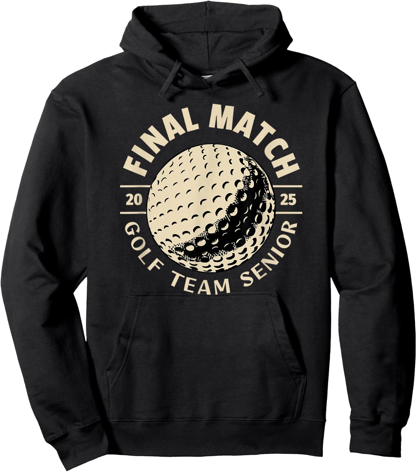 SenIor 2025 Golf The Final Match Hoodie - Hoodie | Black