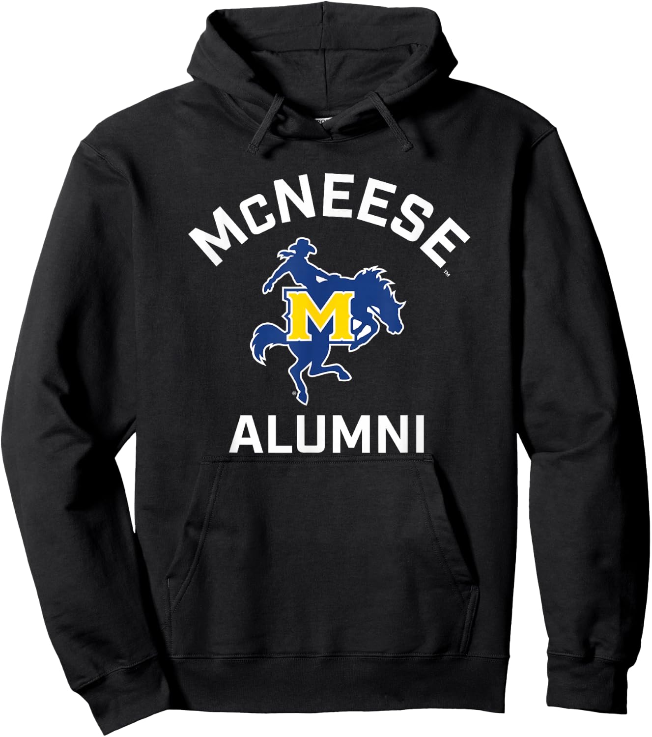 McNeese State University Cowboys Arched Alumni Hoodie - Hoodie | Black