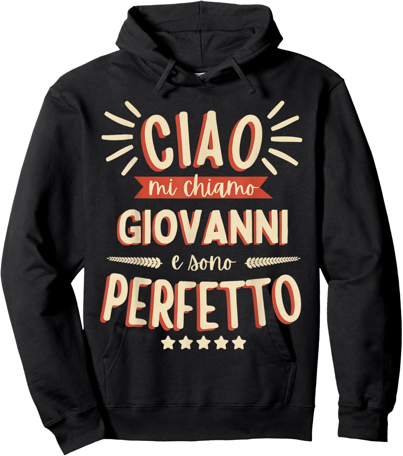 Giovanni Idea Regalo Personalizzata Nome Divertente Hoodie - Hoodie | Black