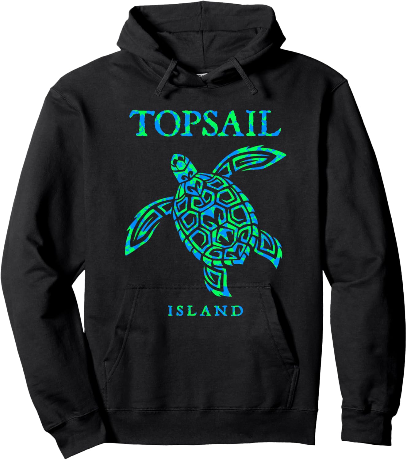Topsail Island North Carolina Sea Turtle Vacation Souvenir Hoodie - Hoodie | Black