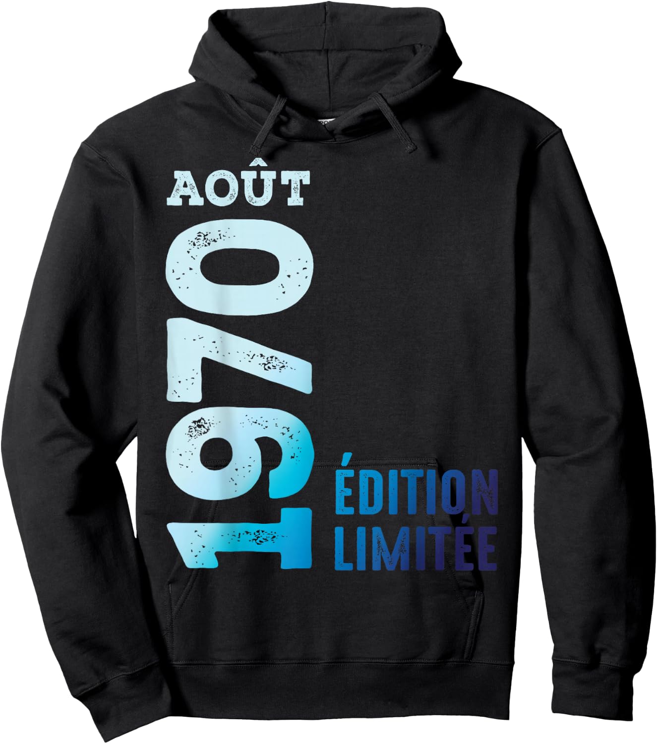 Limited Edition 1970 August 1970 Retro Year 1970 Vintage Hoodie - Hoodie | Black