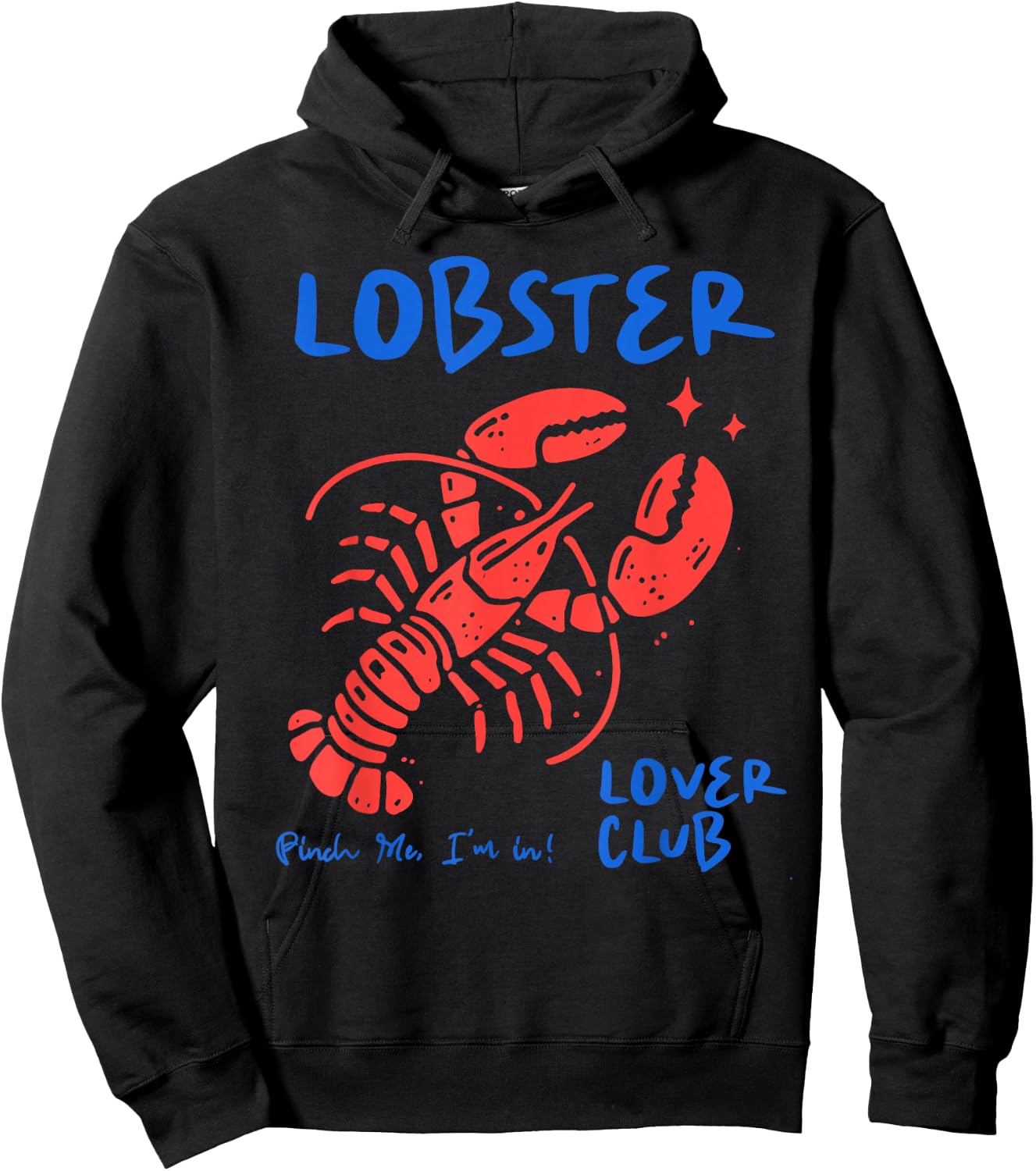 Lobster Love Club Funny Lobster Seafood Festival Women Men Hoodie - Hoodie | Black