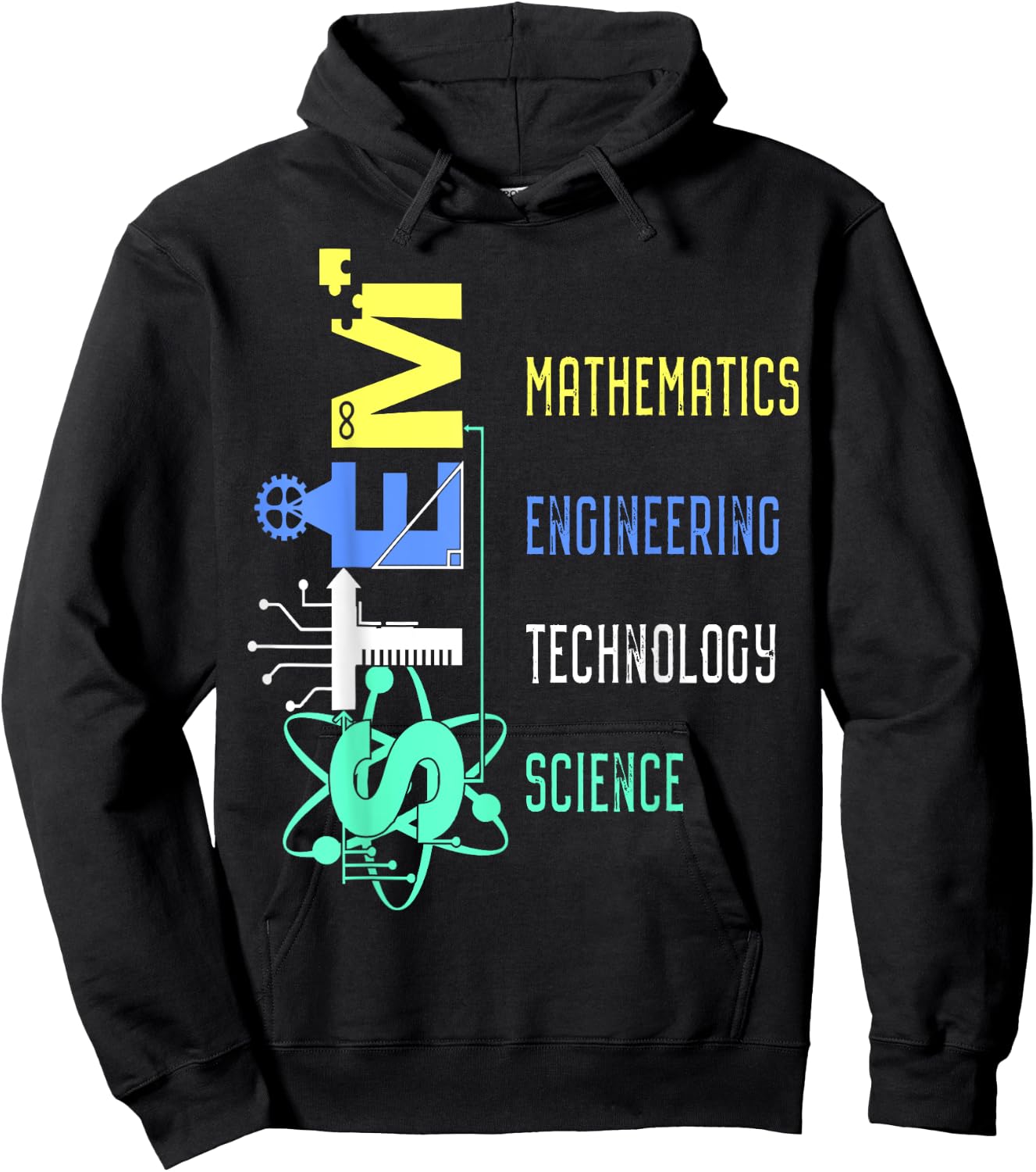 STEM Education Science Teacher Math Engineer Technology Men Women Girls Kids Hoodie - Hoodie | Black