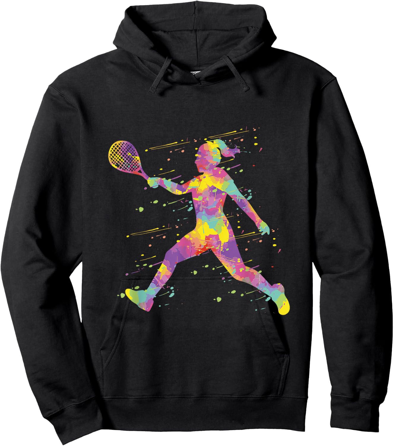 Tennis Mädchen Tennisspielerin Hoodie - Hoodie | Black