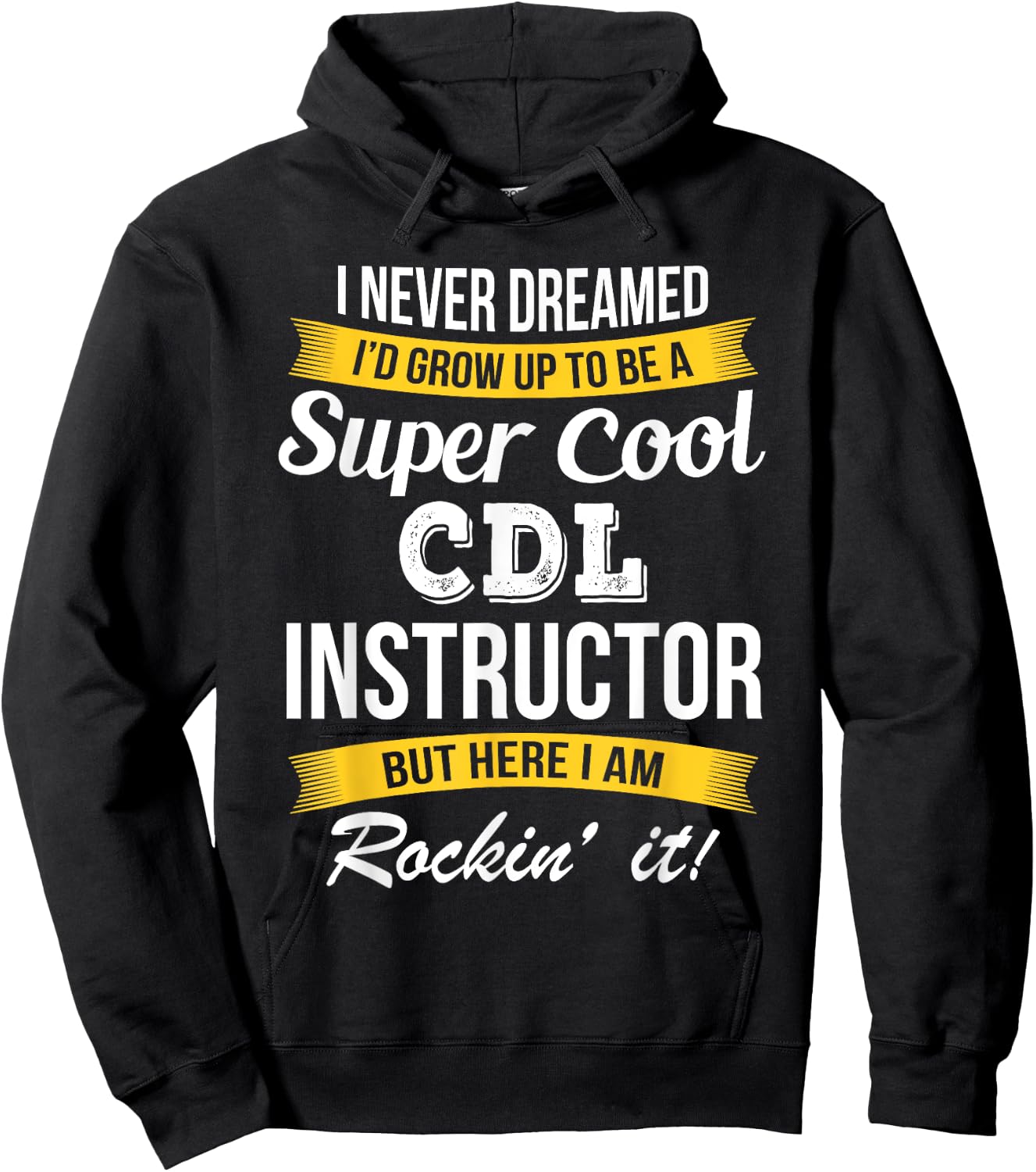 CDL Instructor Funny Gift Hoodie - Hoodie | Black