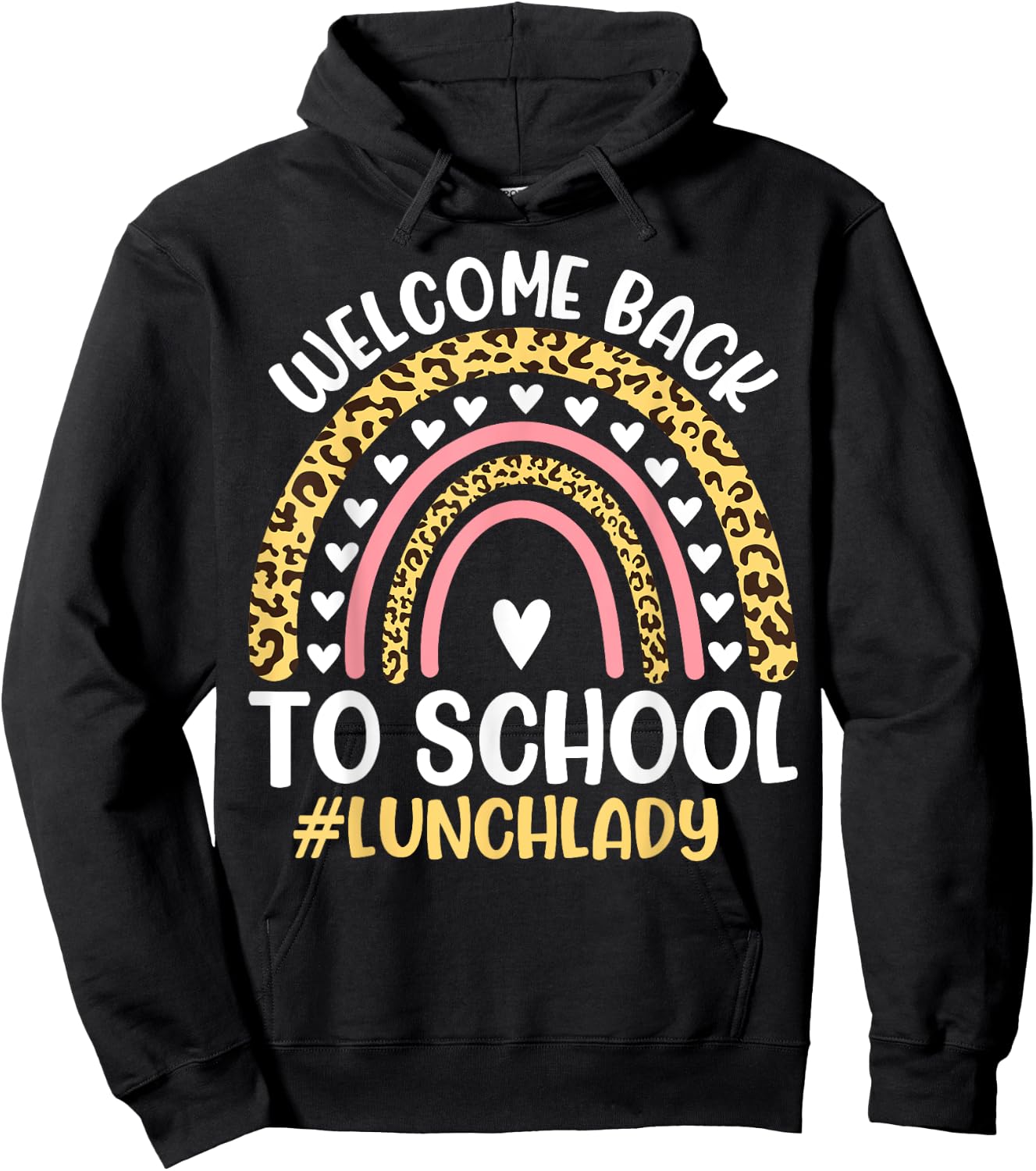 Welcome Back To School Lunch Lady First Day Of School Hoodie - Hoodie | Black