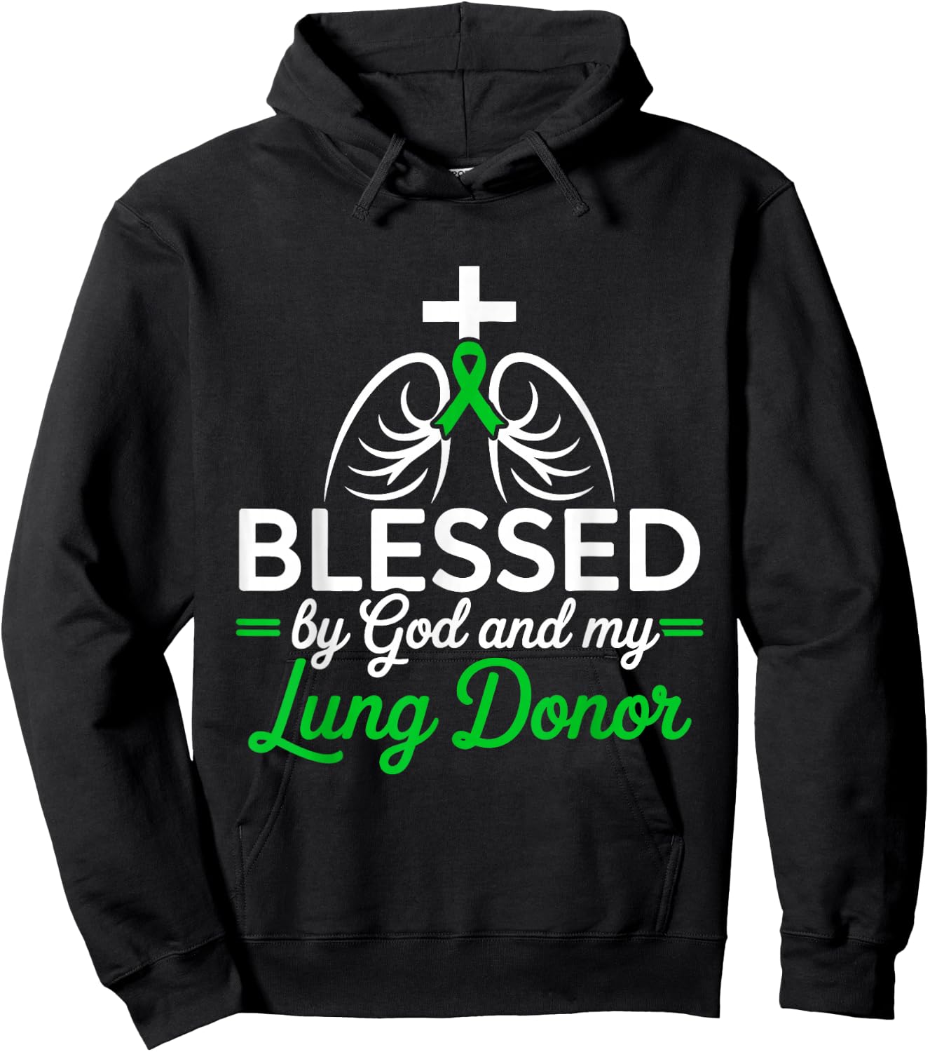 Organ Donation Lung Transplant Christian Jesus Christ Hoodie - Hoodie | Black