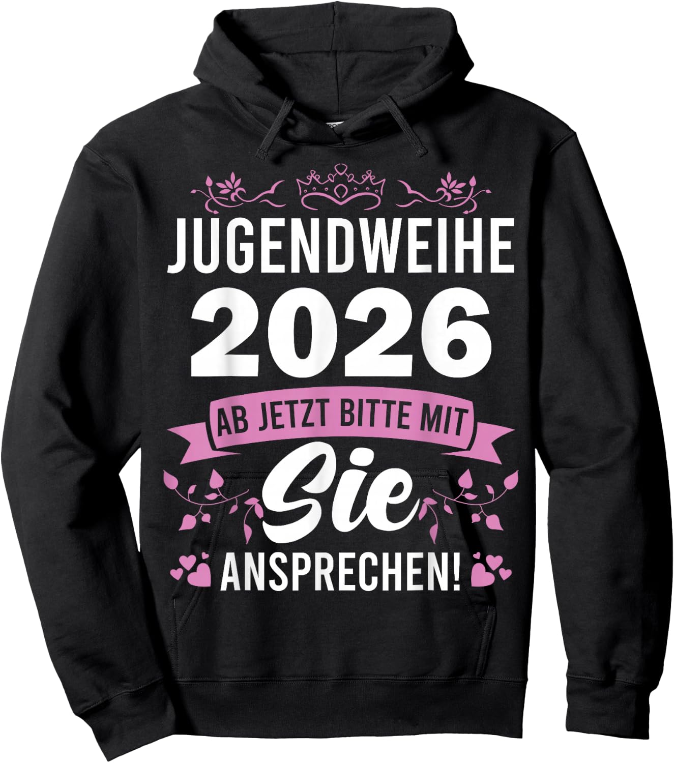 Jugendweihe 2026 Mädchen Junge Hoodie - Hoodie | Black