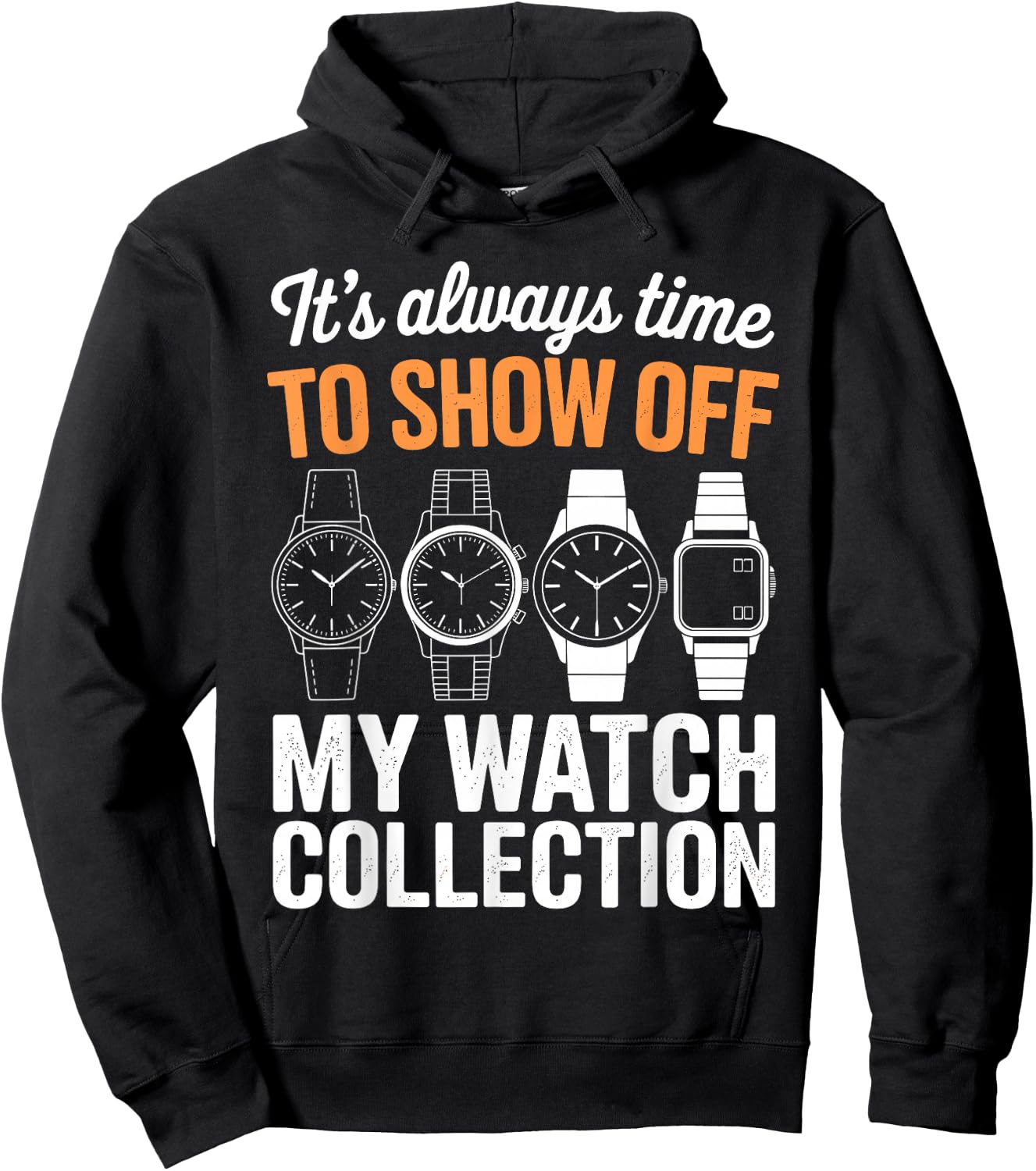Funny Watch Collector Design Women Watch Collecting Hoodie - Hoodie | Black