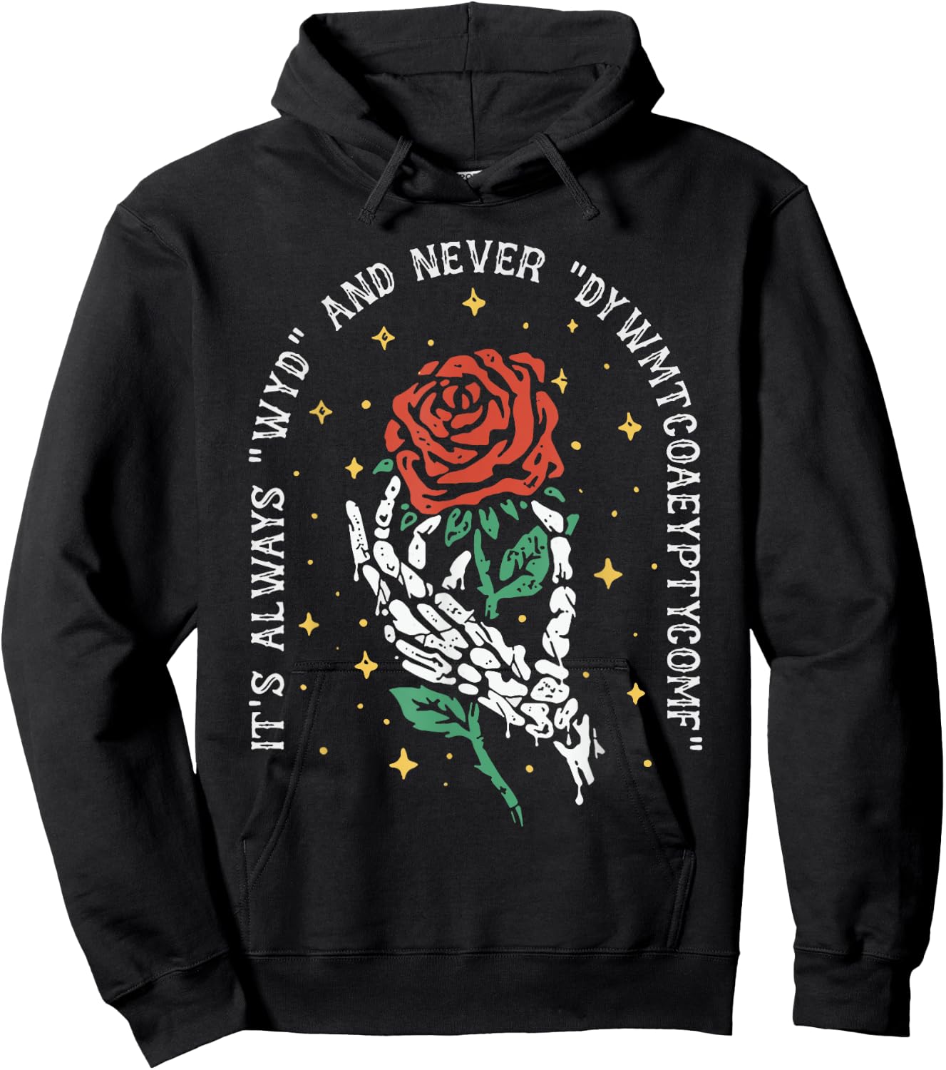 It's Always WYD and Never DYWMTCOAEYPTYCOMF Hoodie - Hoodie | Black