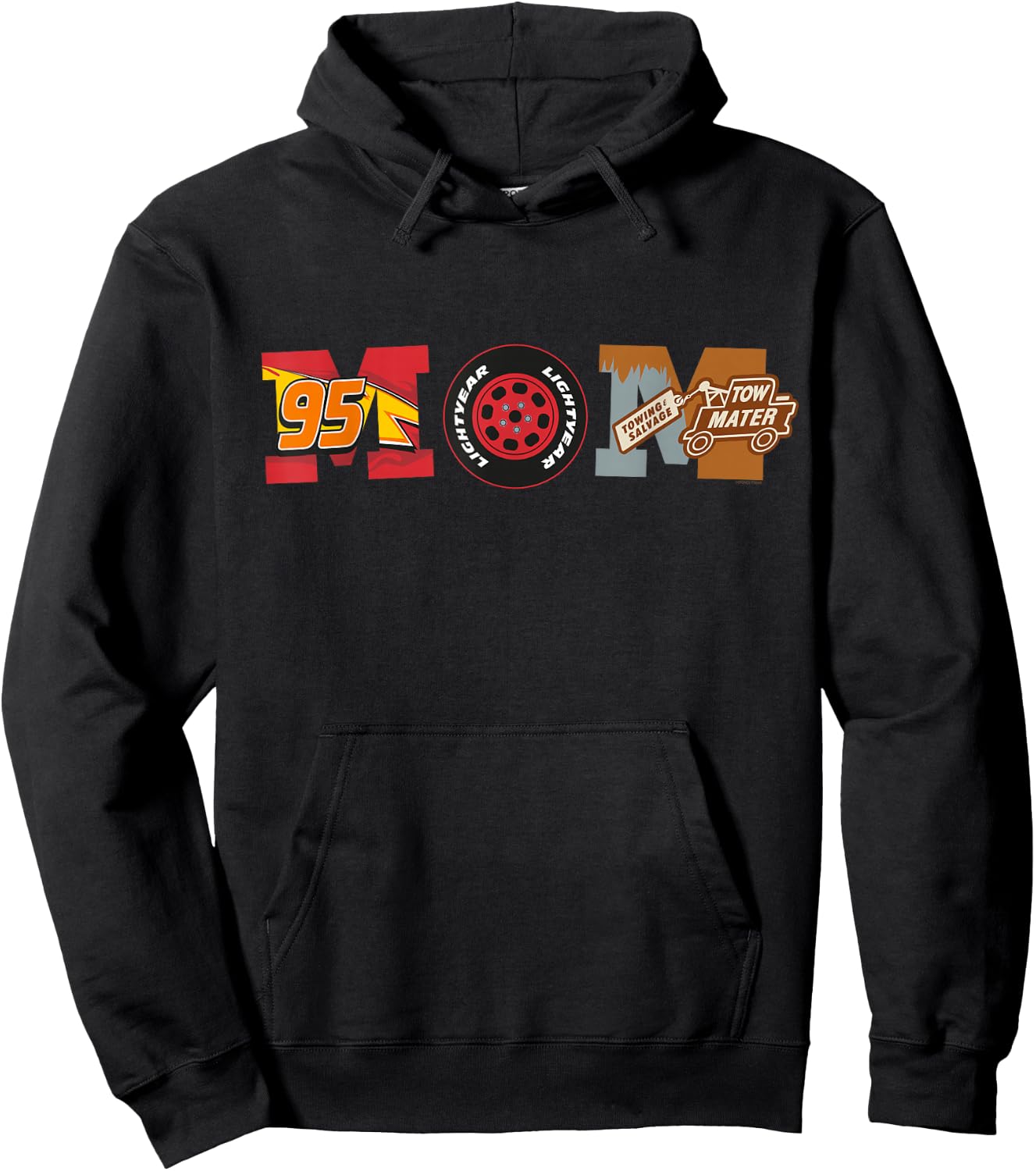 Disney and Pixar's Cars Mom Mother's Day Birthday , Black, S Hoodie - Hoodie | Black