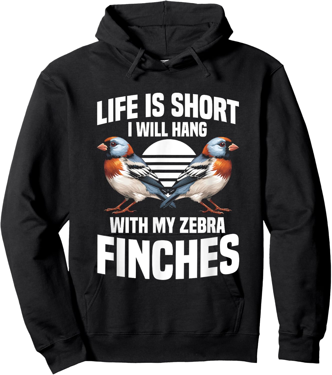 Zebra Finch Owner Nest for Bird Lover Cage Zebra Finches Hoodie - Hoodie | Black