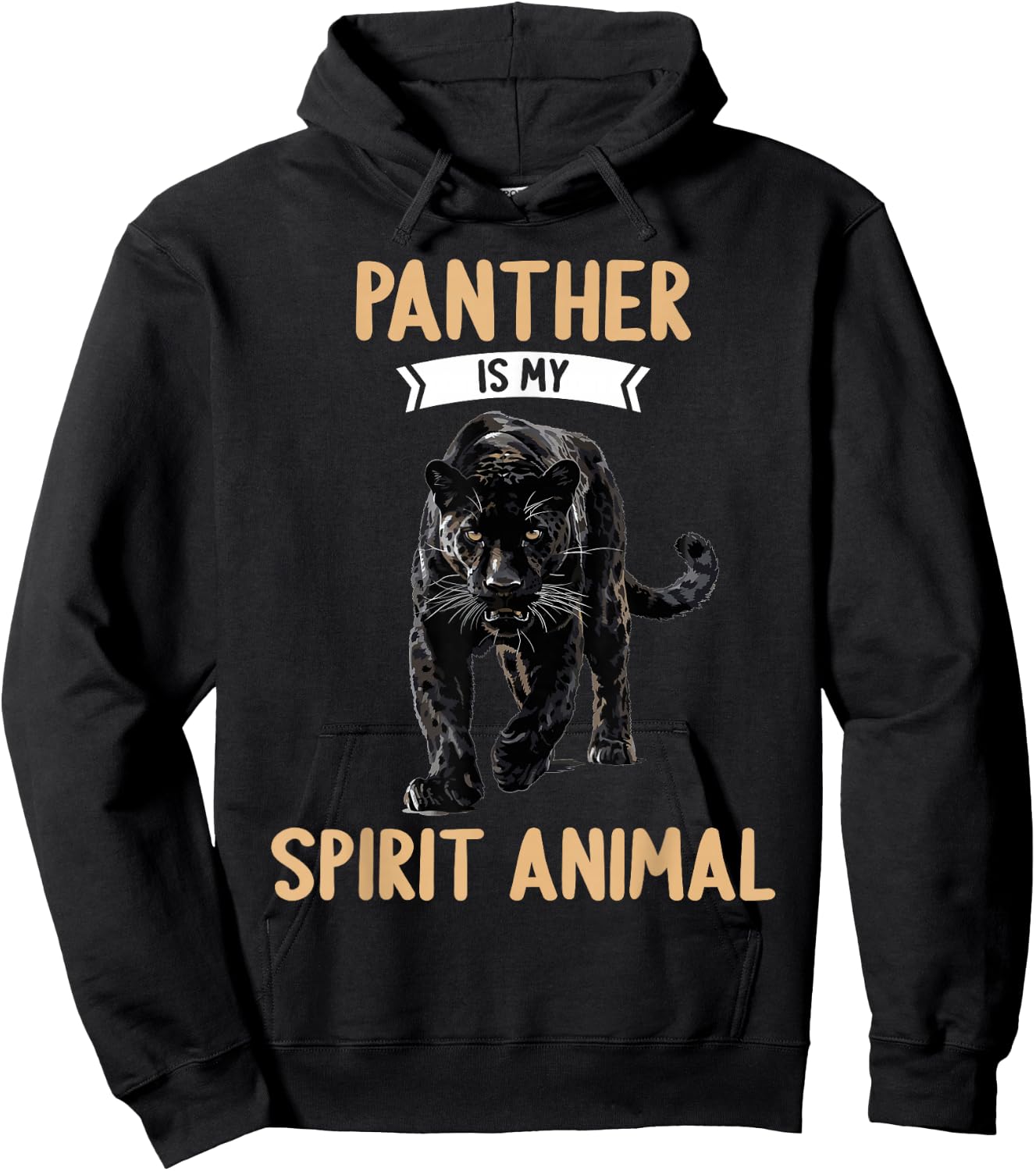 Panthers Panther is my spirit animal Hoodie - Hoodie | Black