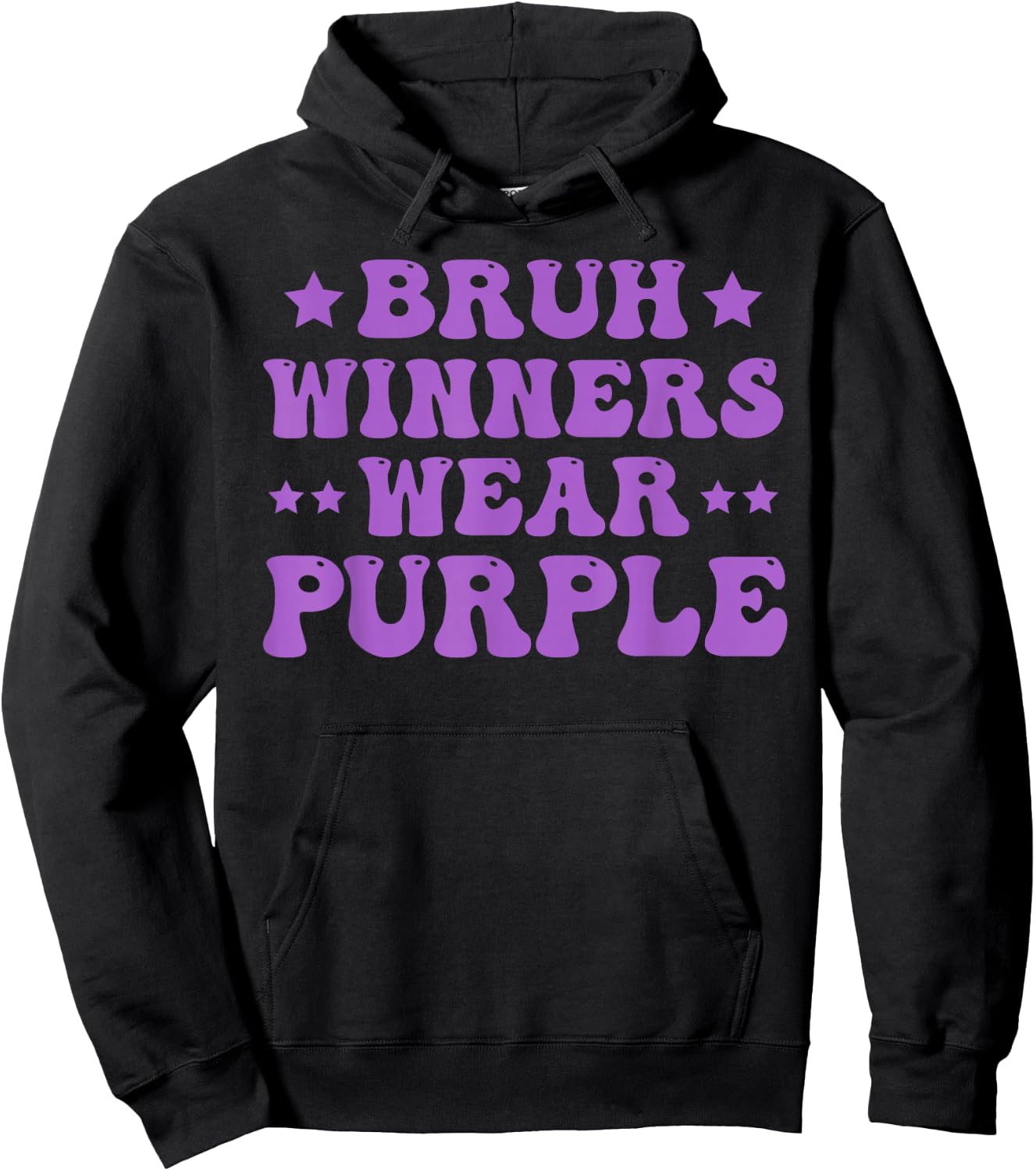 Winners Wear Purple Camp Team Spirit Week Matching Colors Hoodie - Hoodie | Black