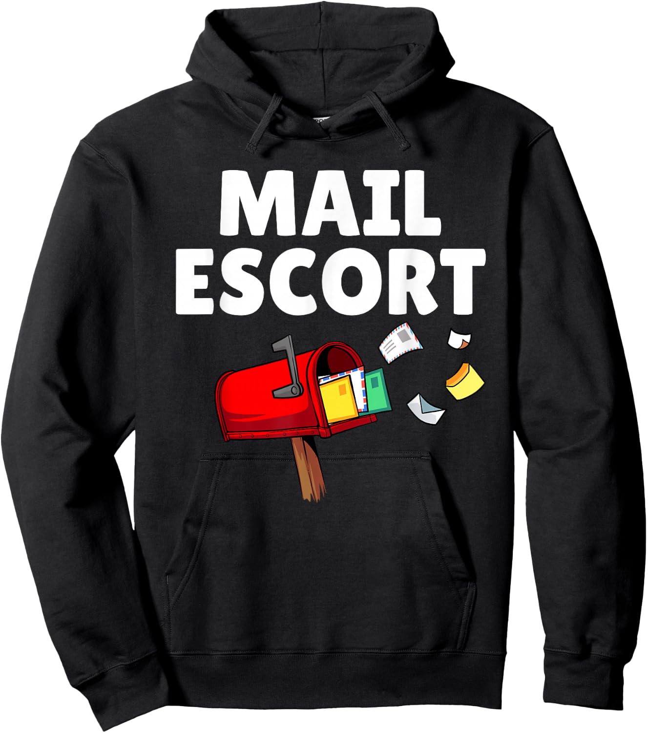 Funny Mailman Design Women Postal Worker Gag Mailman Hoodie - Hoodie | Black