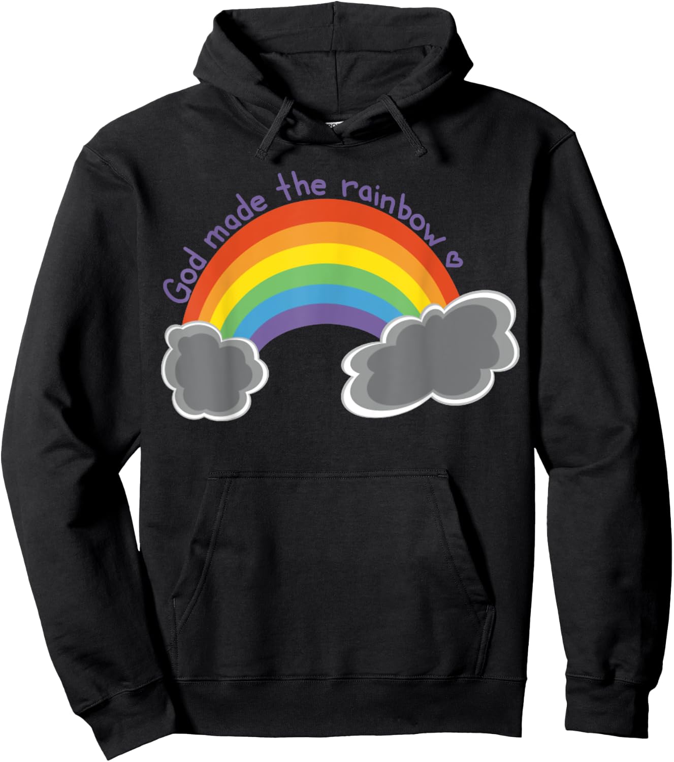 God Made The Rainbow Hoodie - Hoodie | Black