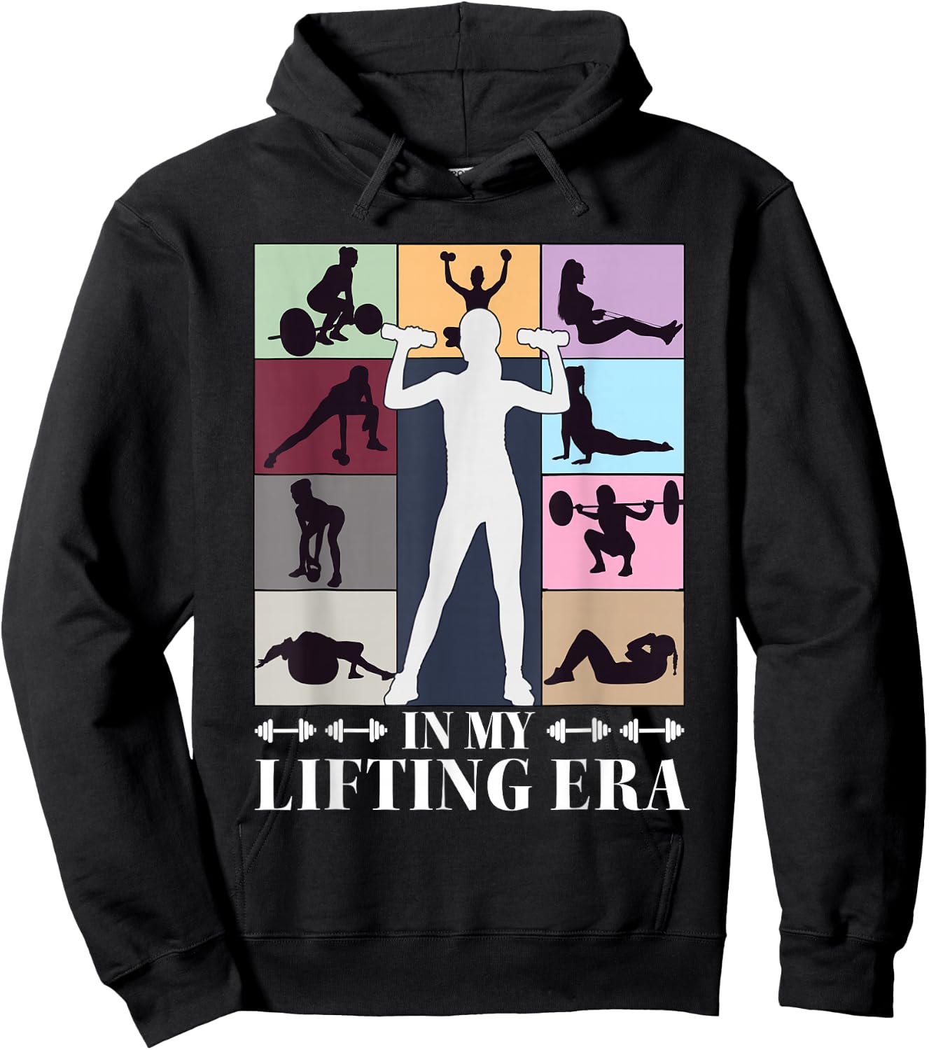 In My Lifting Era Workout Sport Motivation Gym Women Girls Hoodie - Hoodie | Black