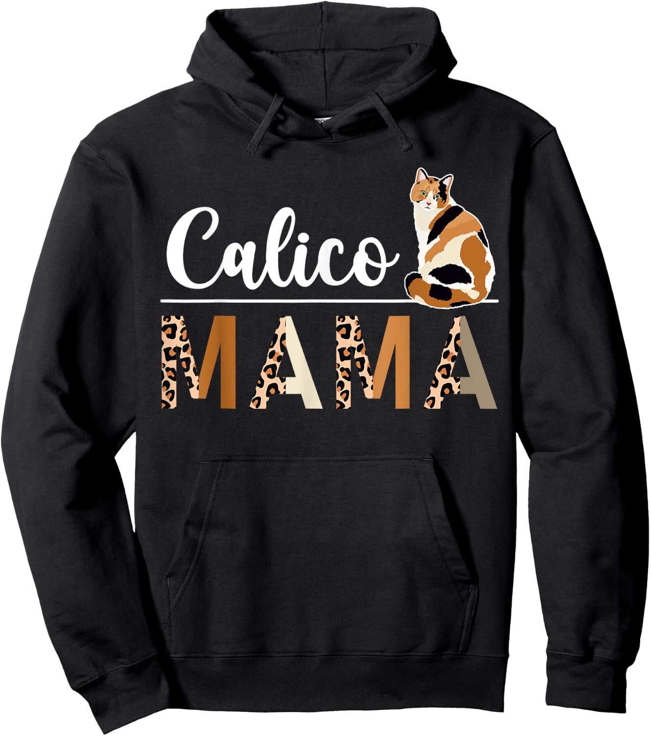 Calico Cat Lover Calico Cat Mom Cat-Themed Girls Hoodie - Hoodie | Black