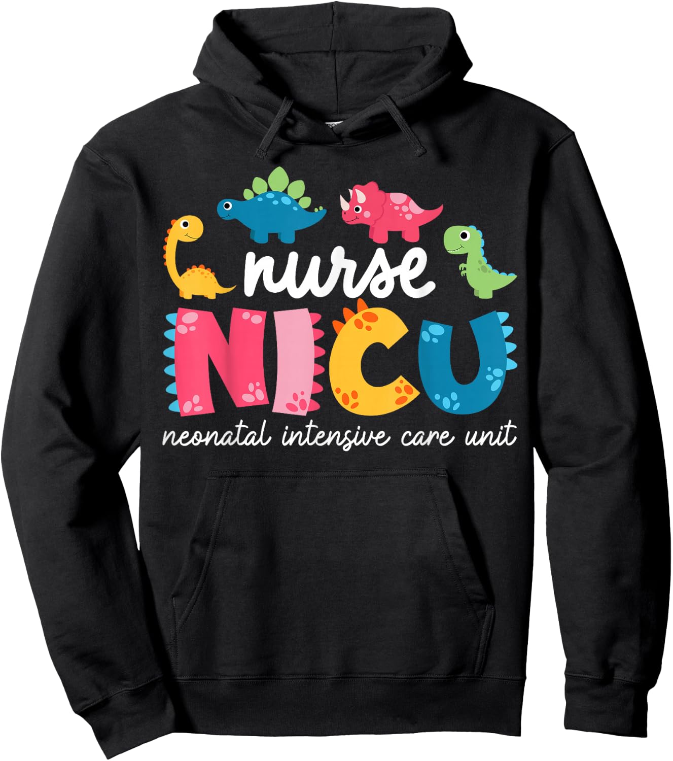 NICU Nurse Neonatal Itensive Care Unit Nursing Hoodie - Hoodie | Black