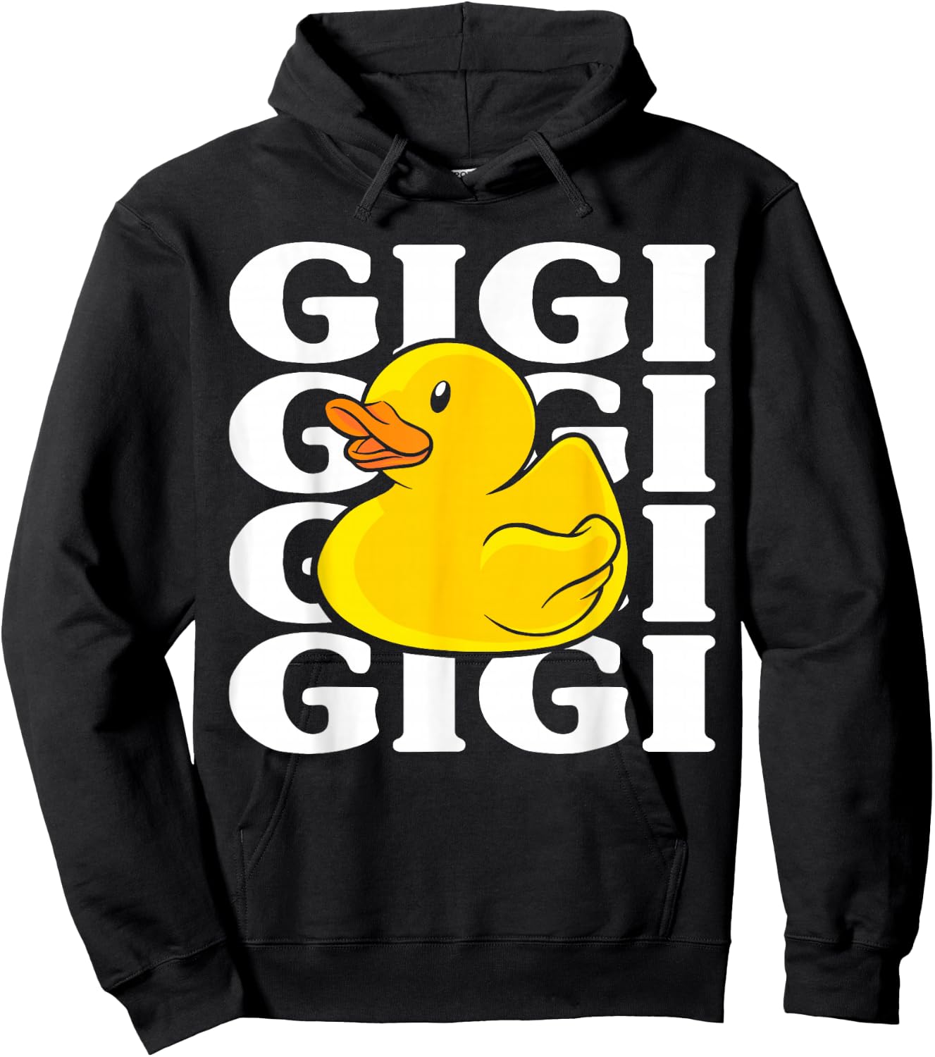 One Happy Dude Gigi 1st Birthday Rubber Duck Party Hoodie - Hoodie | Black