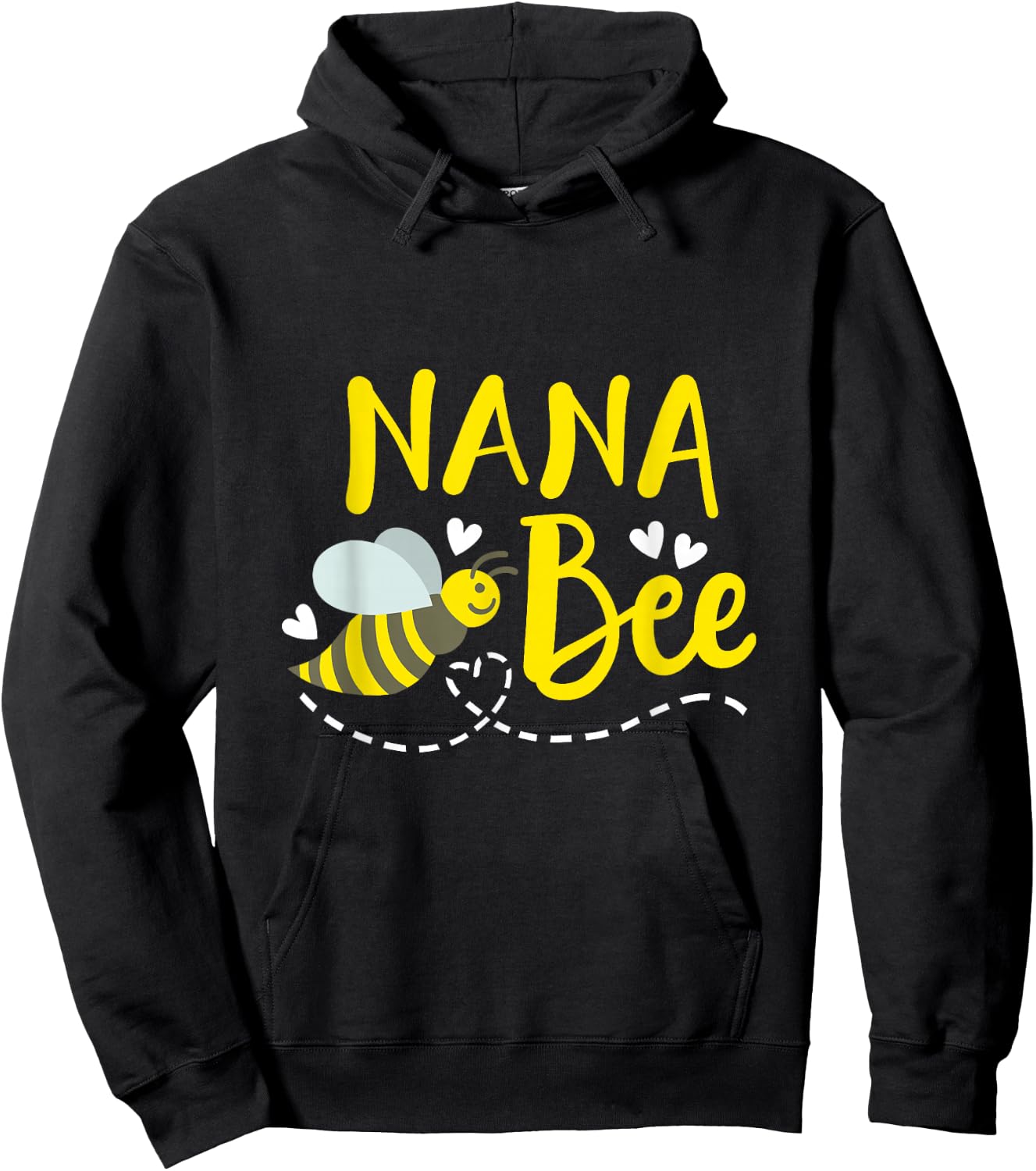 Nana Bee Cute Beekeeping Birthday Party Grandma Matching Hoodie - Hoodie | Black