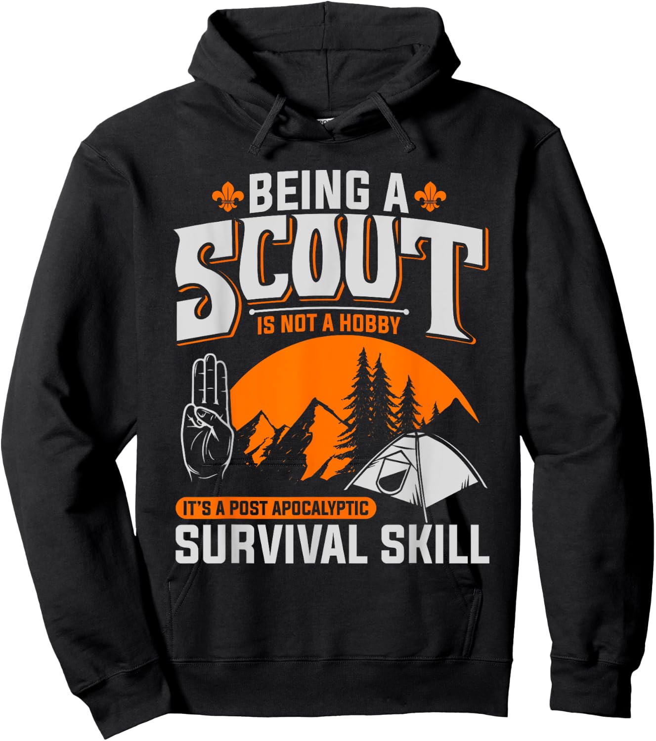 Being A Scout Is Not A Hobby - Boys & Girls Scouts Hoodie - Hoodie | Black